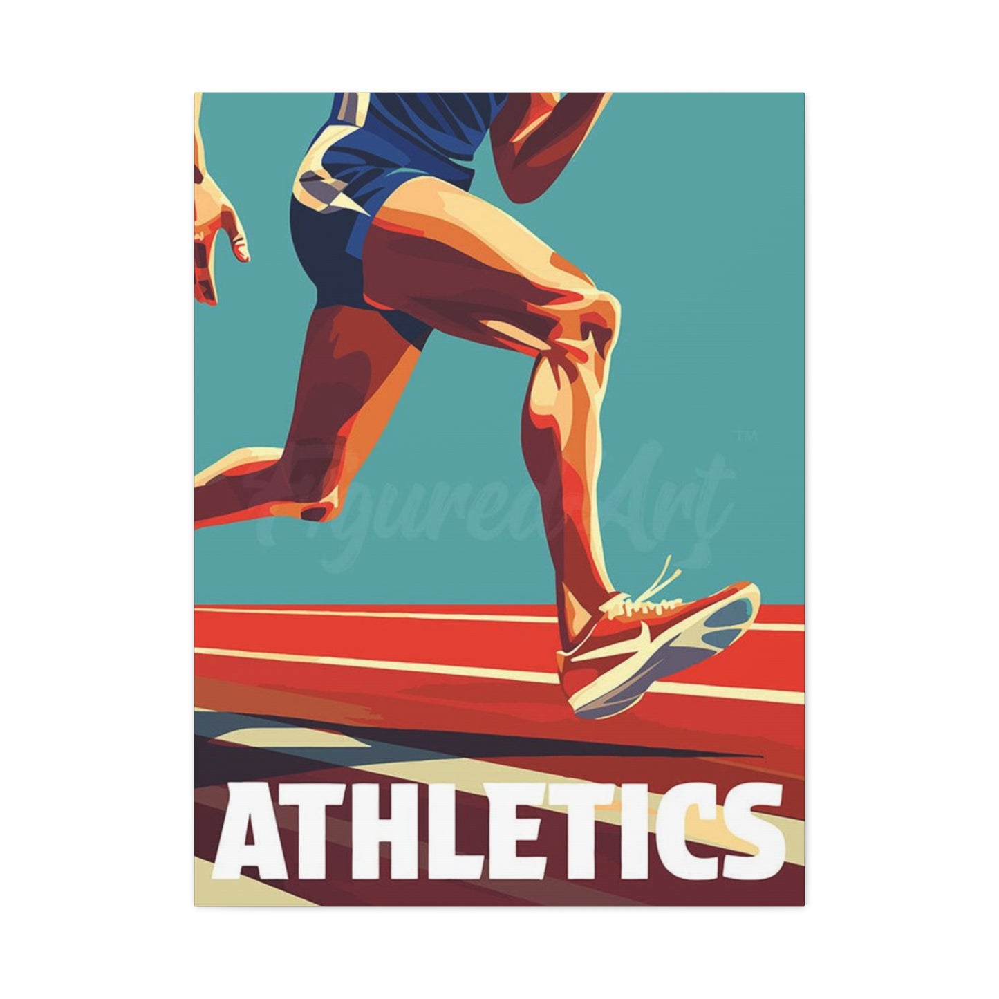 Abstract Athletics Running Wall Art & Canvas Prints
