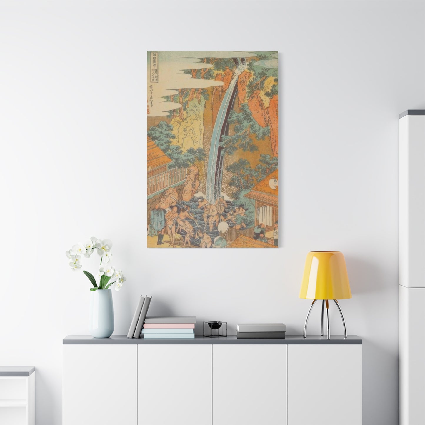 Katsushika Hokusai Roben Waterfall At Oyama An Sagami Province Wall Art & Canvas Prints