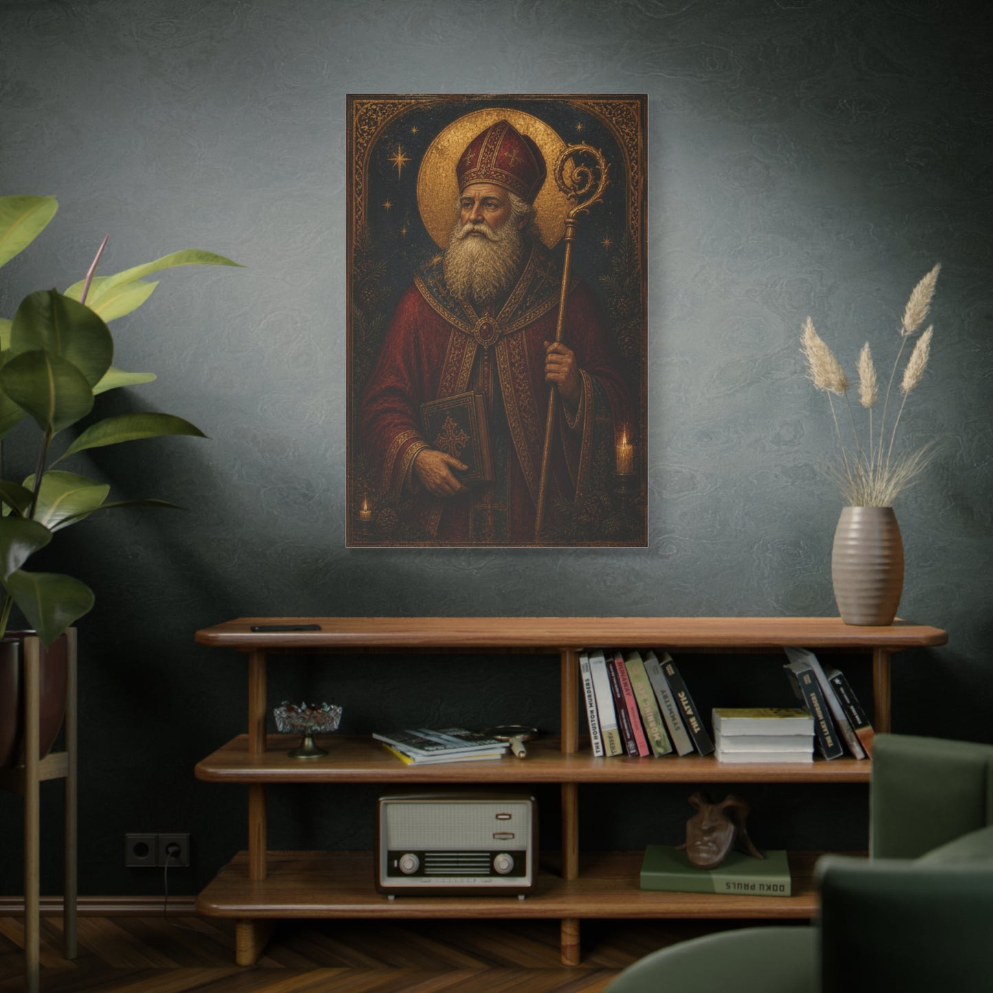 Saint Nicholas Icon Portrait Wall Art & Canvas Print