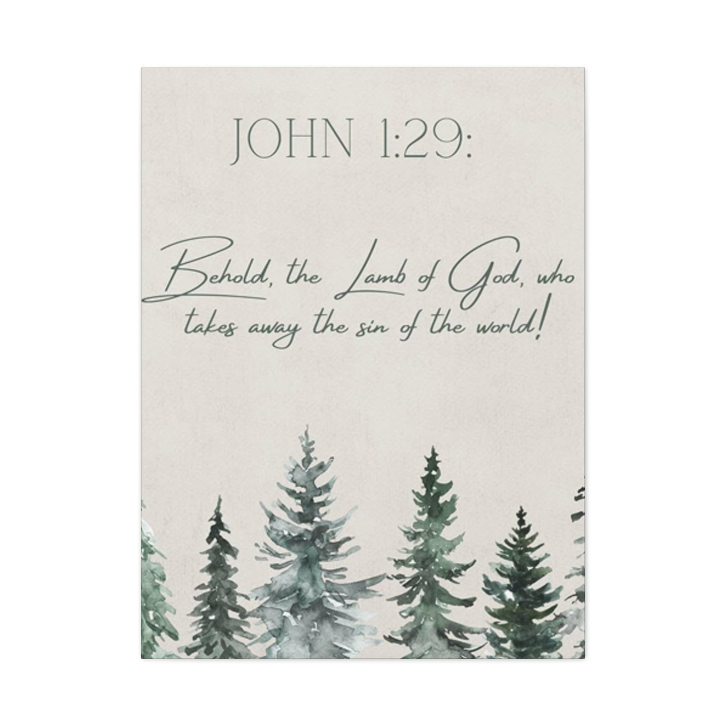 John 1 : 29 Quotes And Saying Poster Wall Art & Canvas Prints