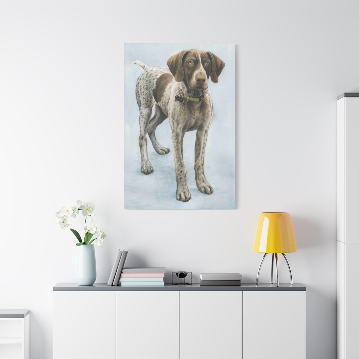 Grace Pop Dog Portrait Wall Art & Canvas Prints