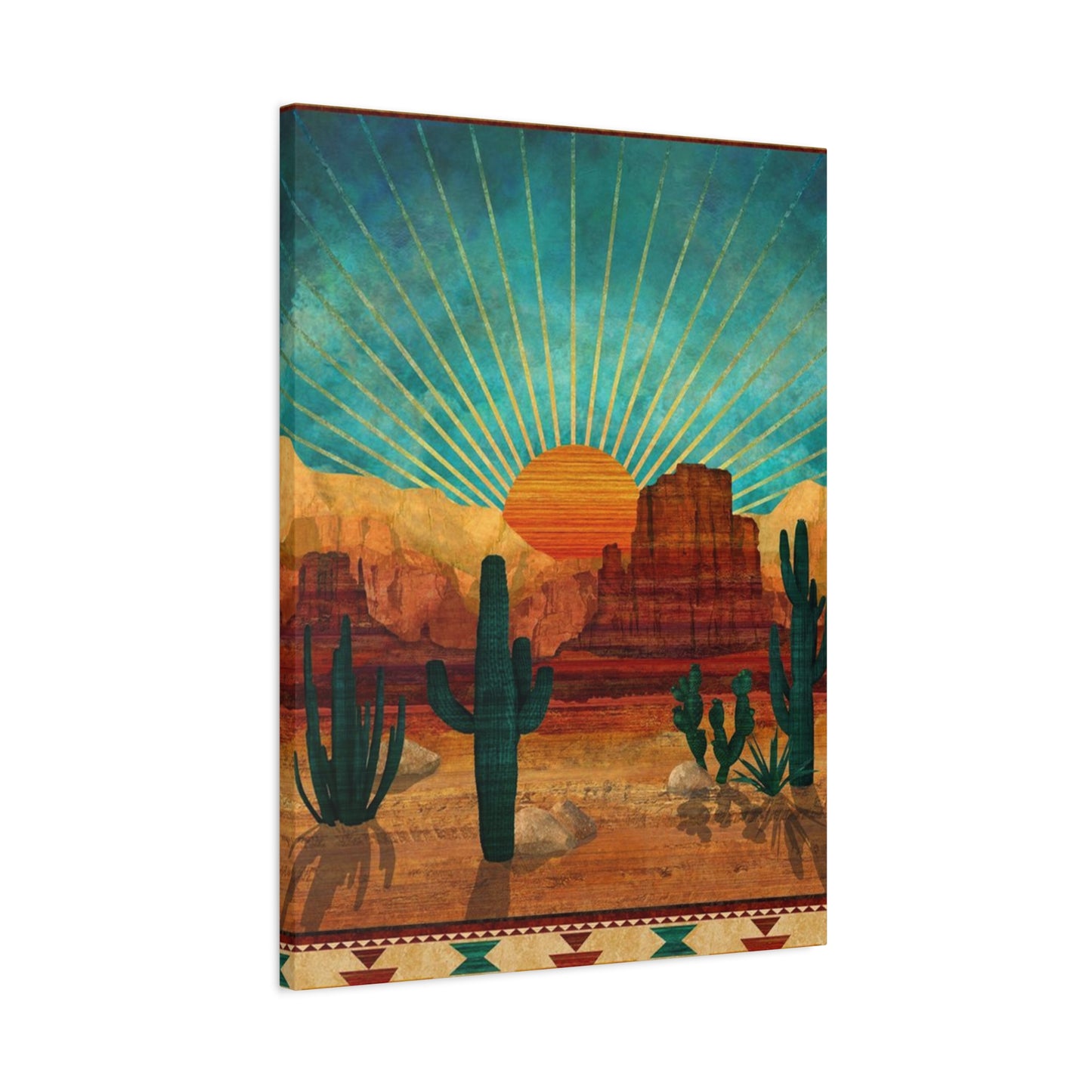 Sunrise In A Desert Wall Art & Canvas Prints