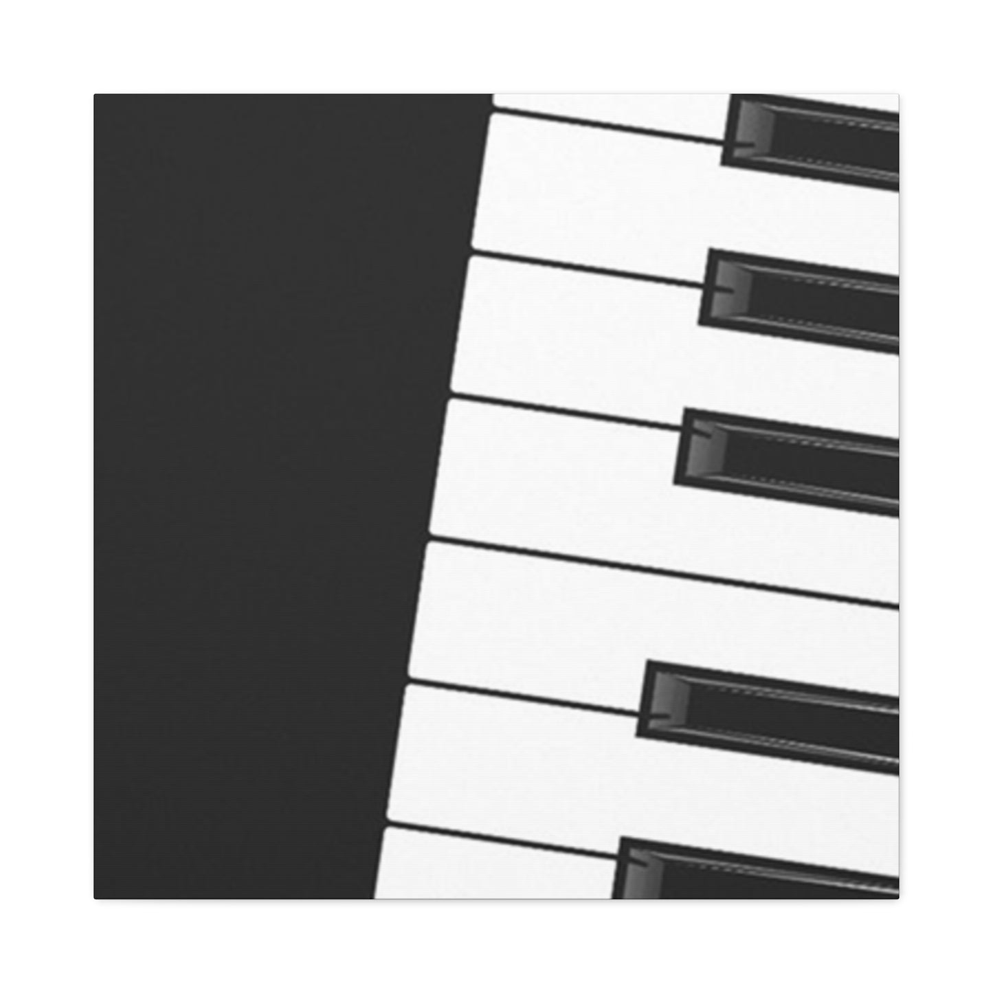 Black & White Piano keys Wall Art & Canvas Prints
