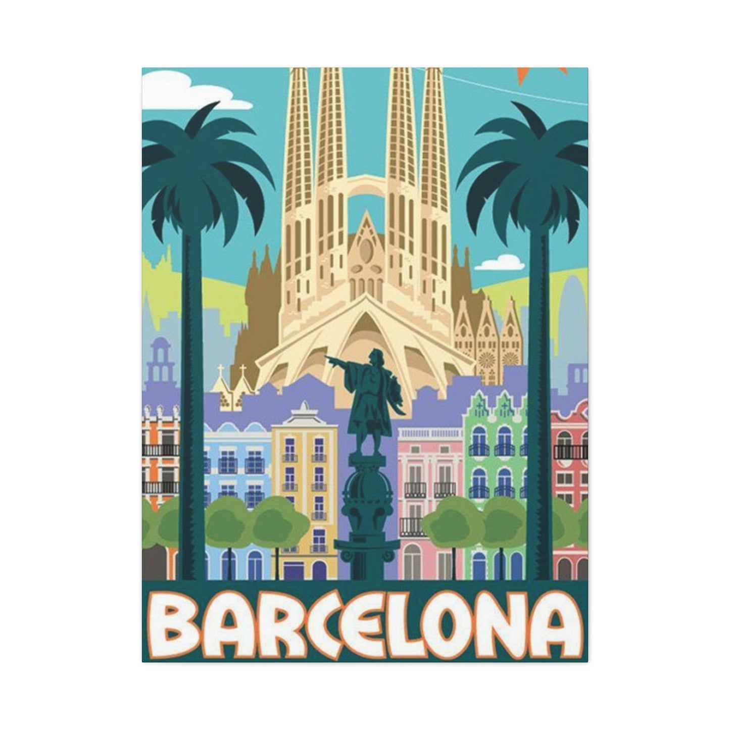 Barcelona City Of Spain Wall Art & Canvas Prints