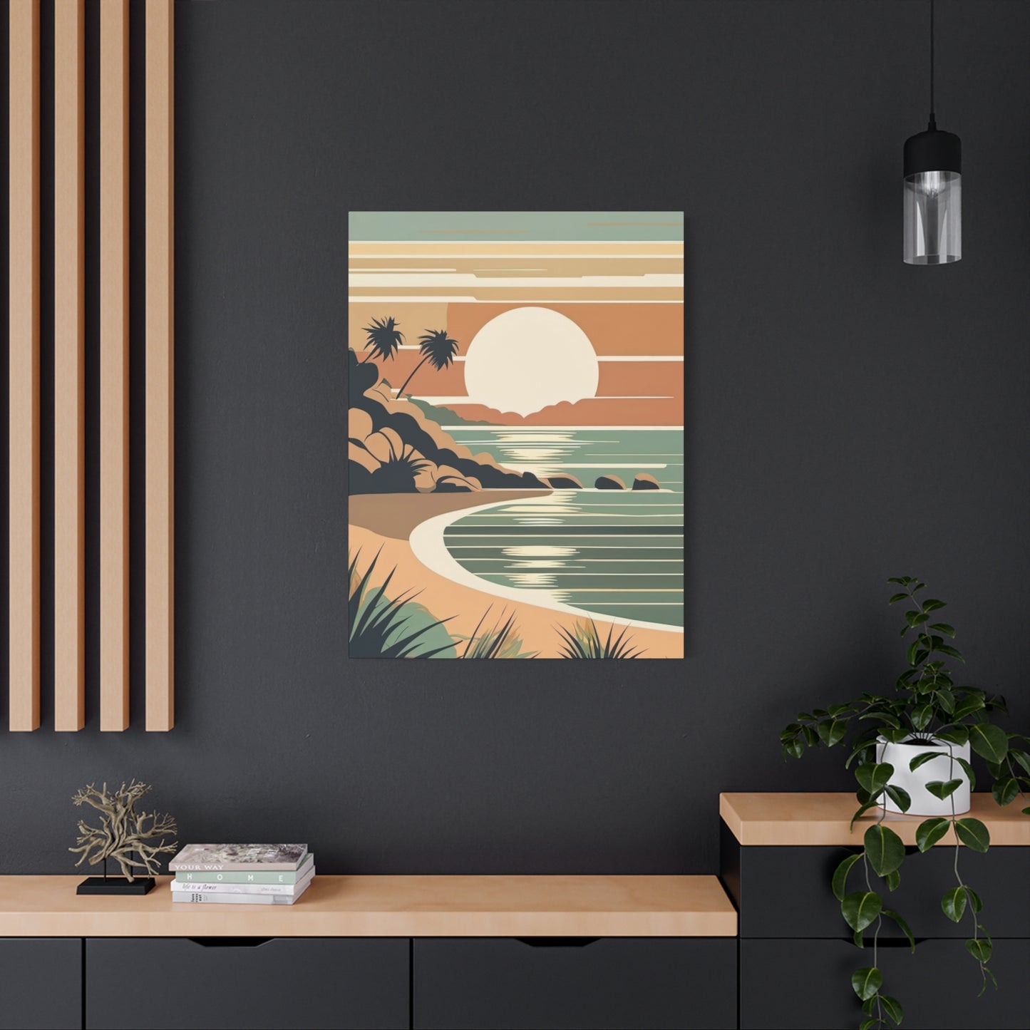 Sunset Landscape Earth Tones Wall Art & Canvas Prints