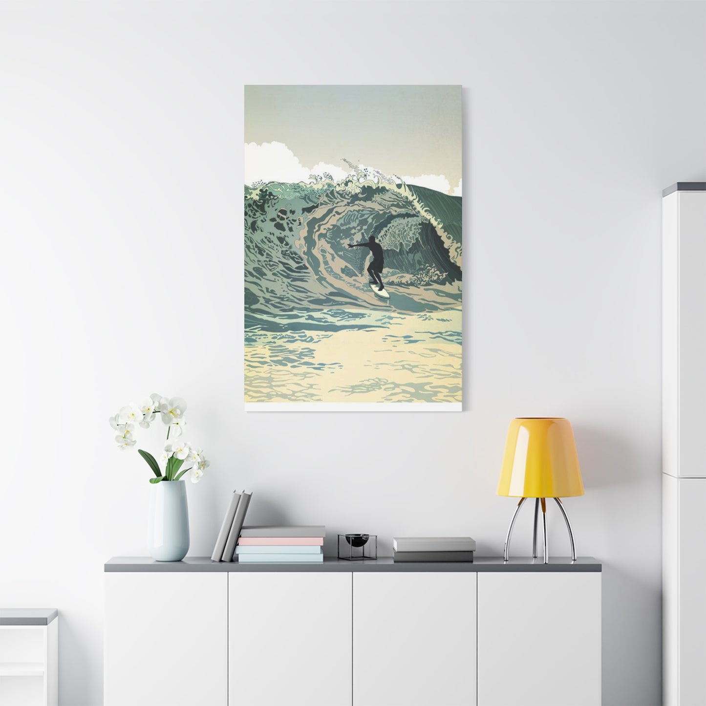Wave Surfing Wall Art & Canvas Prints