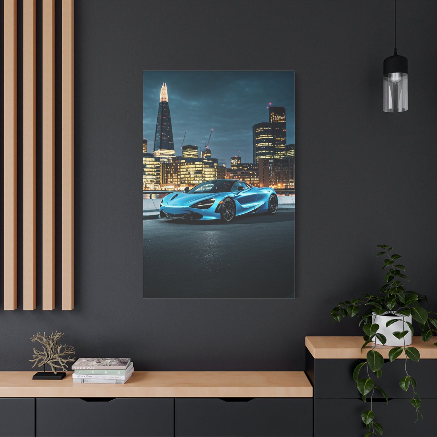 McLaren 720S London Skyline Dusk Wall Art & Canvas Prints