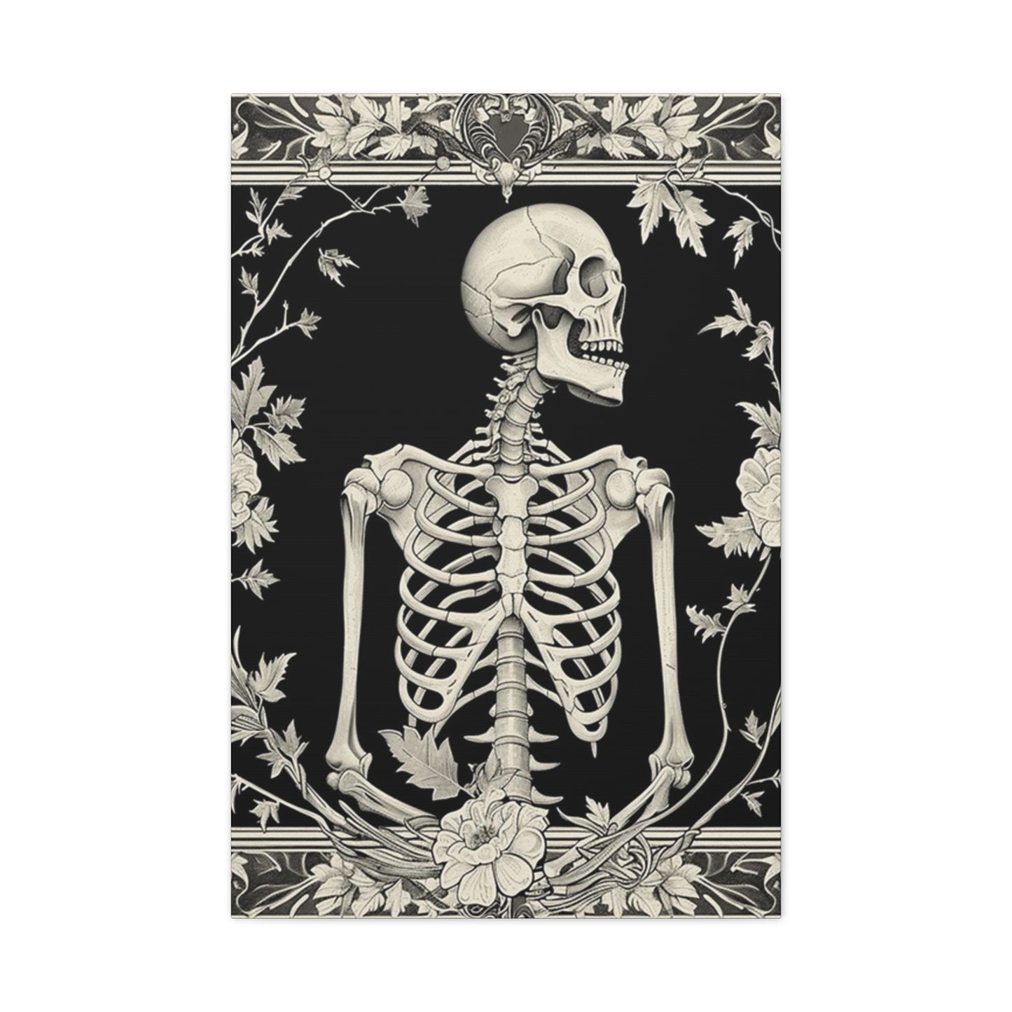 White Skeleton Poster Wall Art & Canvas Prints