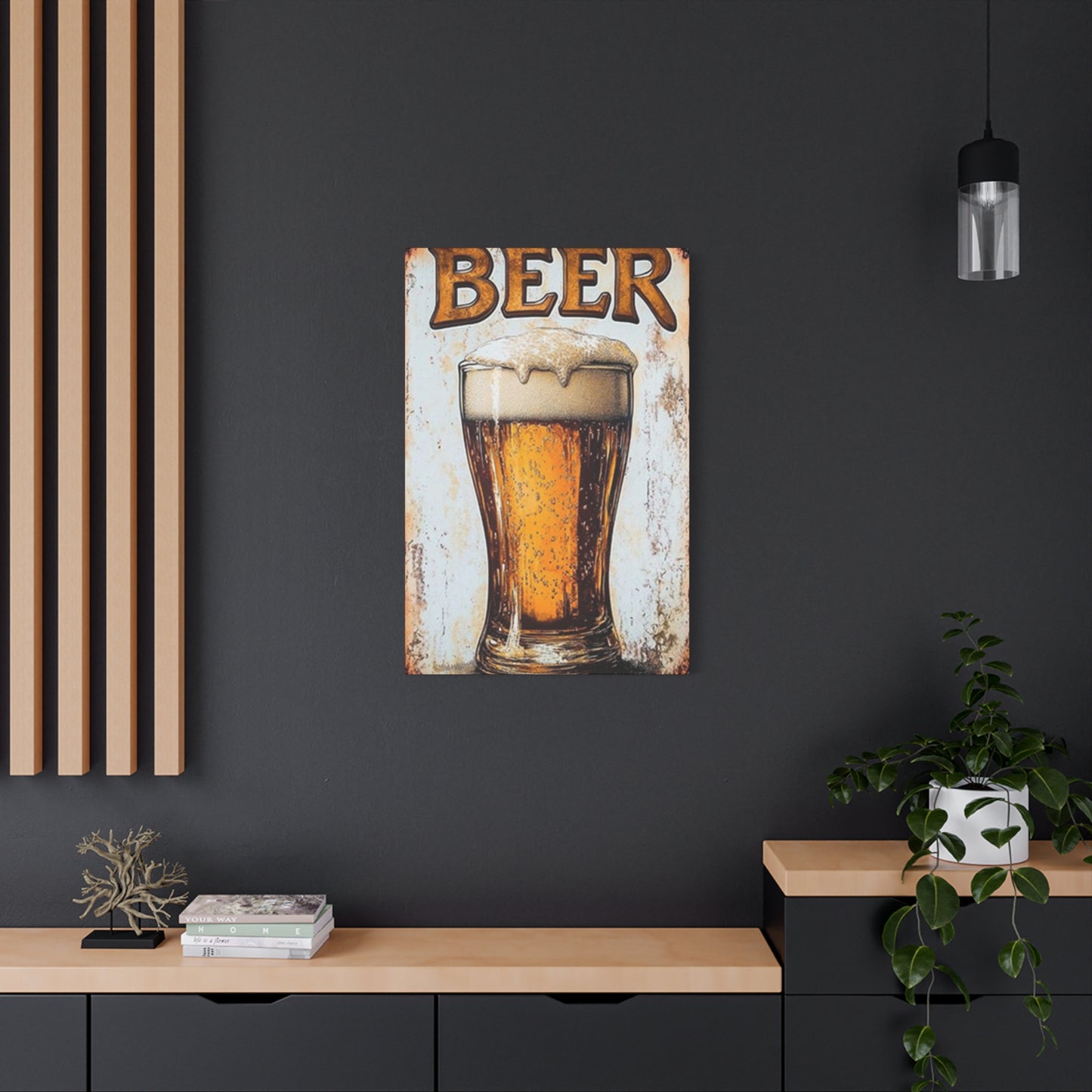 Beer Abstract Painting Wall Art & Canvas Prints
