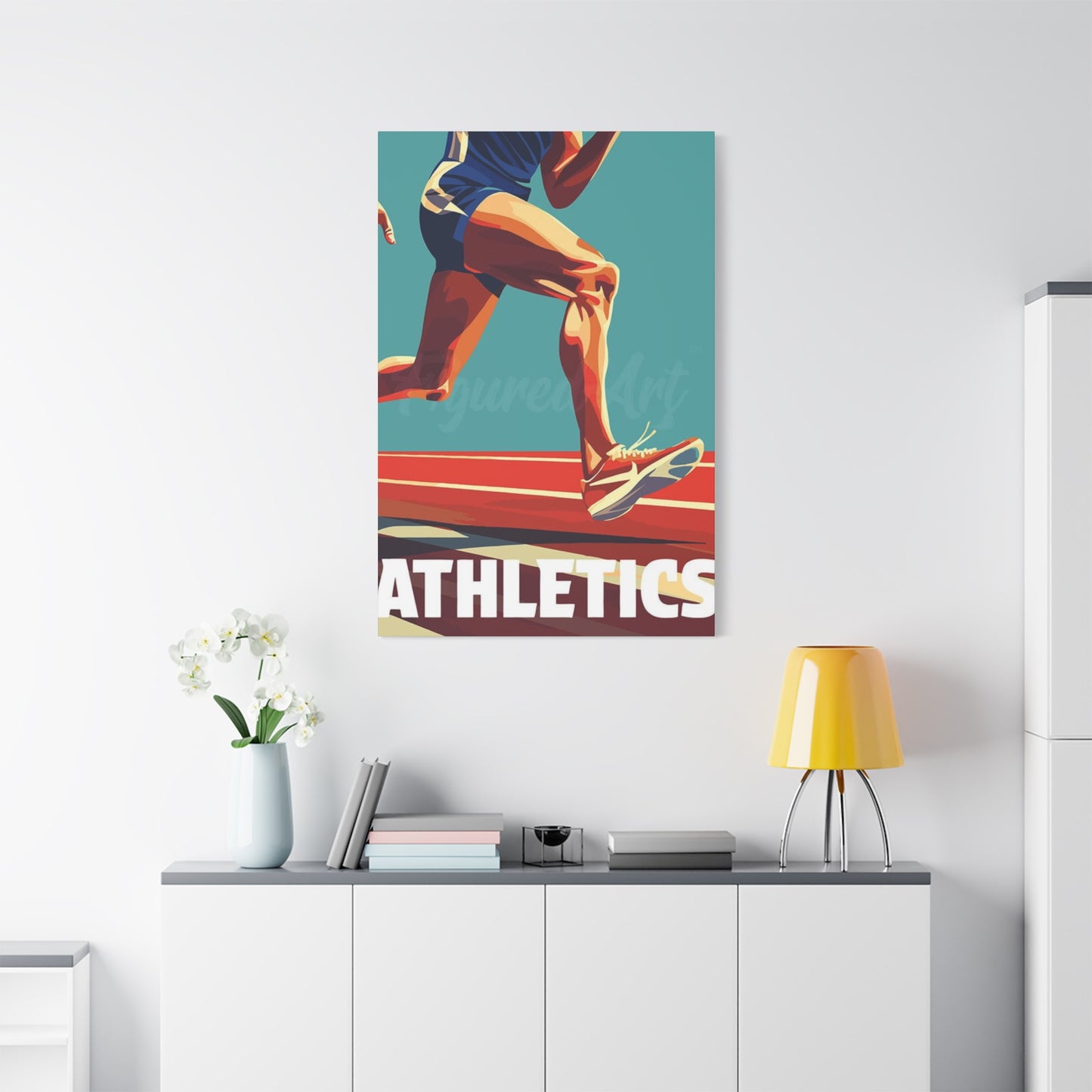 Abstract Athletics Running Wall Art & Canvas Prints
