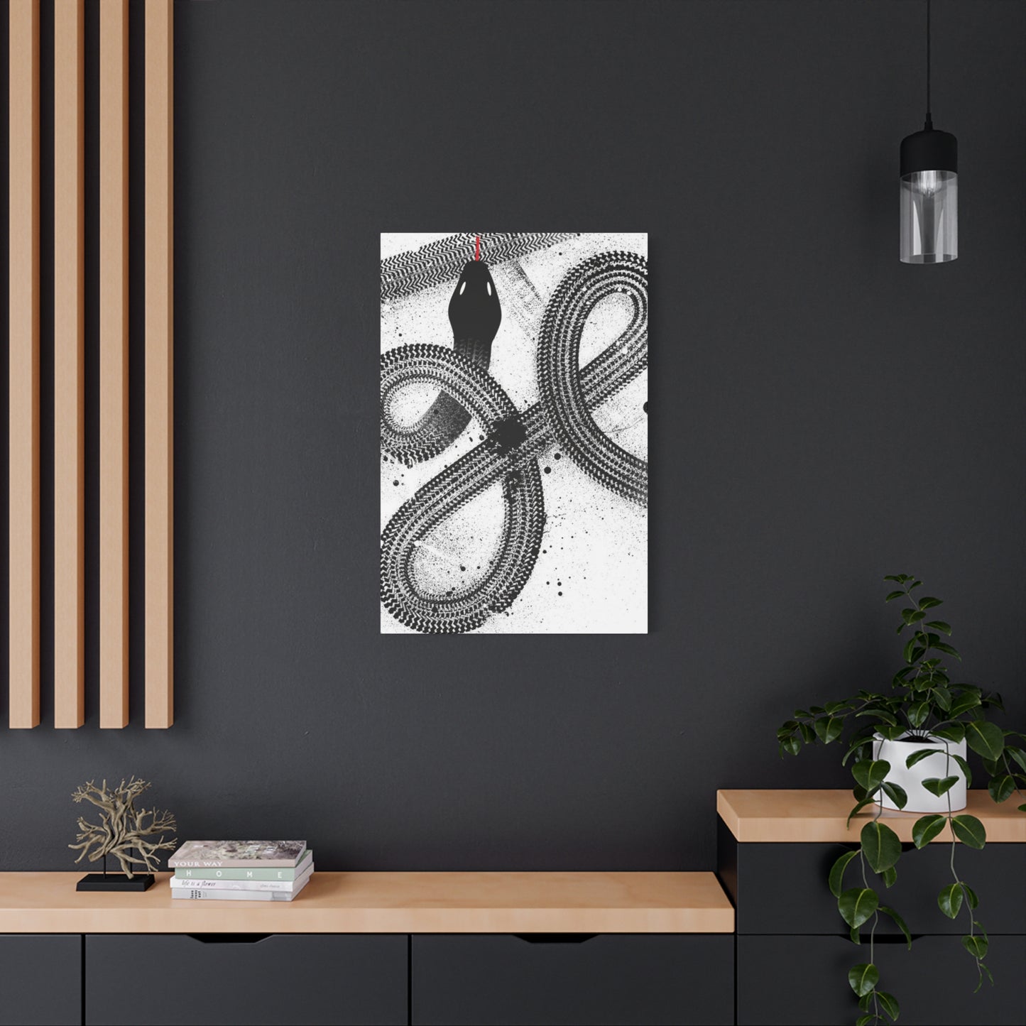 Black & White Snake Wall Art & Canvas Prints