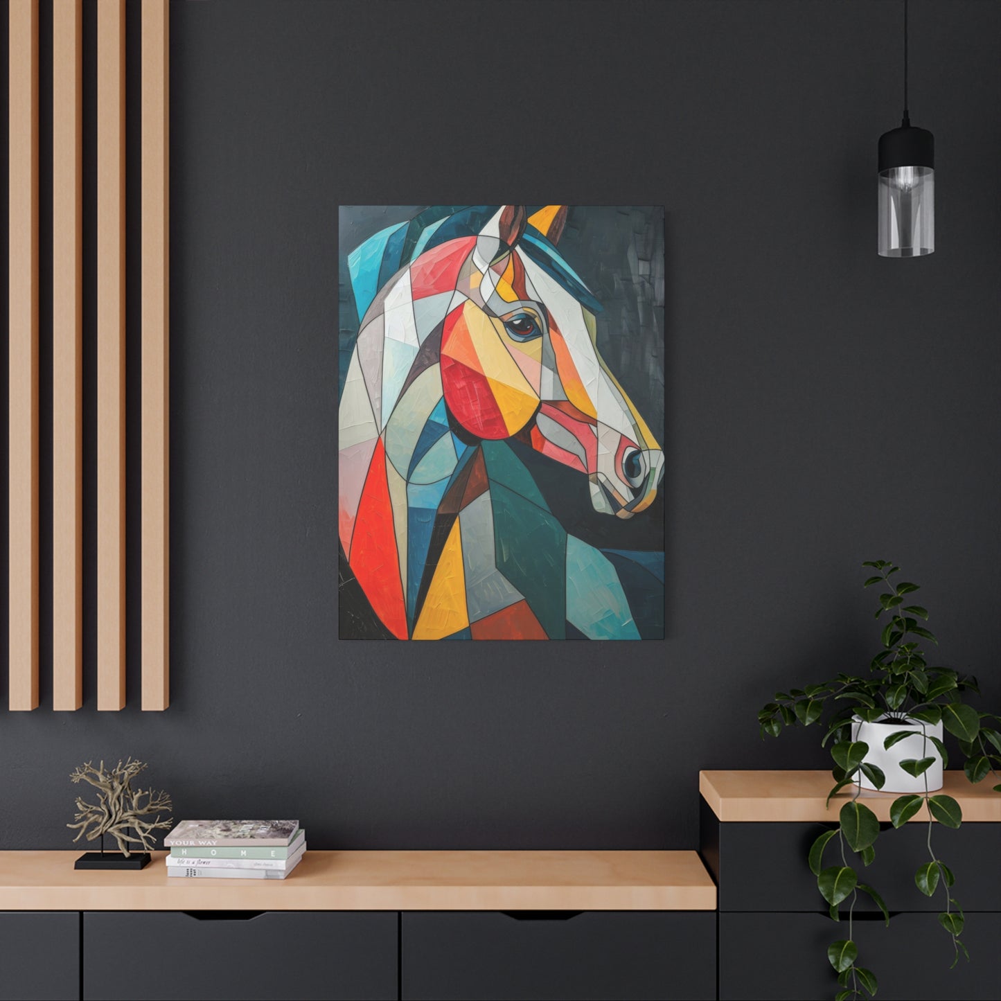 Horse Portrait Cubism Wall Art & Canvas Prints