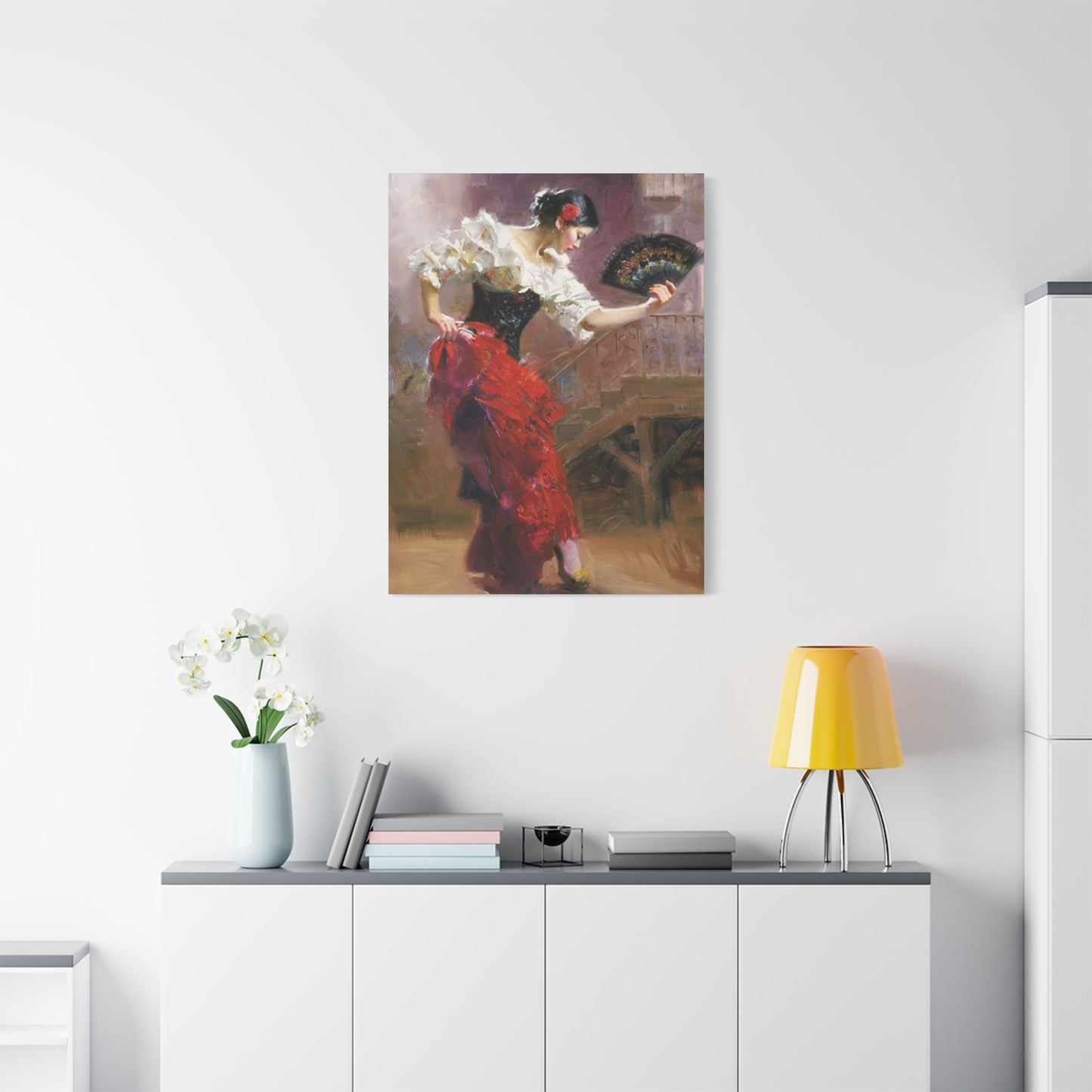 Spain Traditional Dancer Painting Wall Art & Canvas Prints