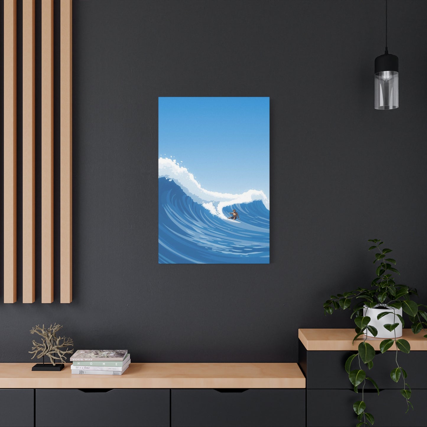 Large Abstract Surfing Wave Wall Art & Canvas Prints