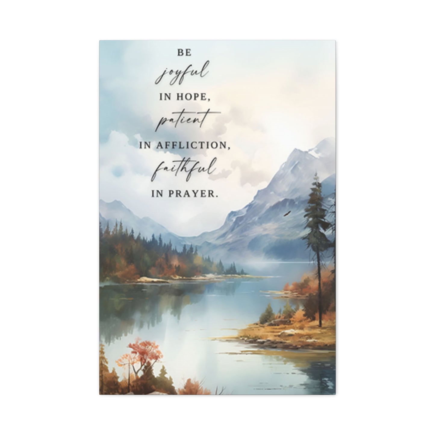Mountain And Scripture Wall Art & Canvas Prints
