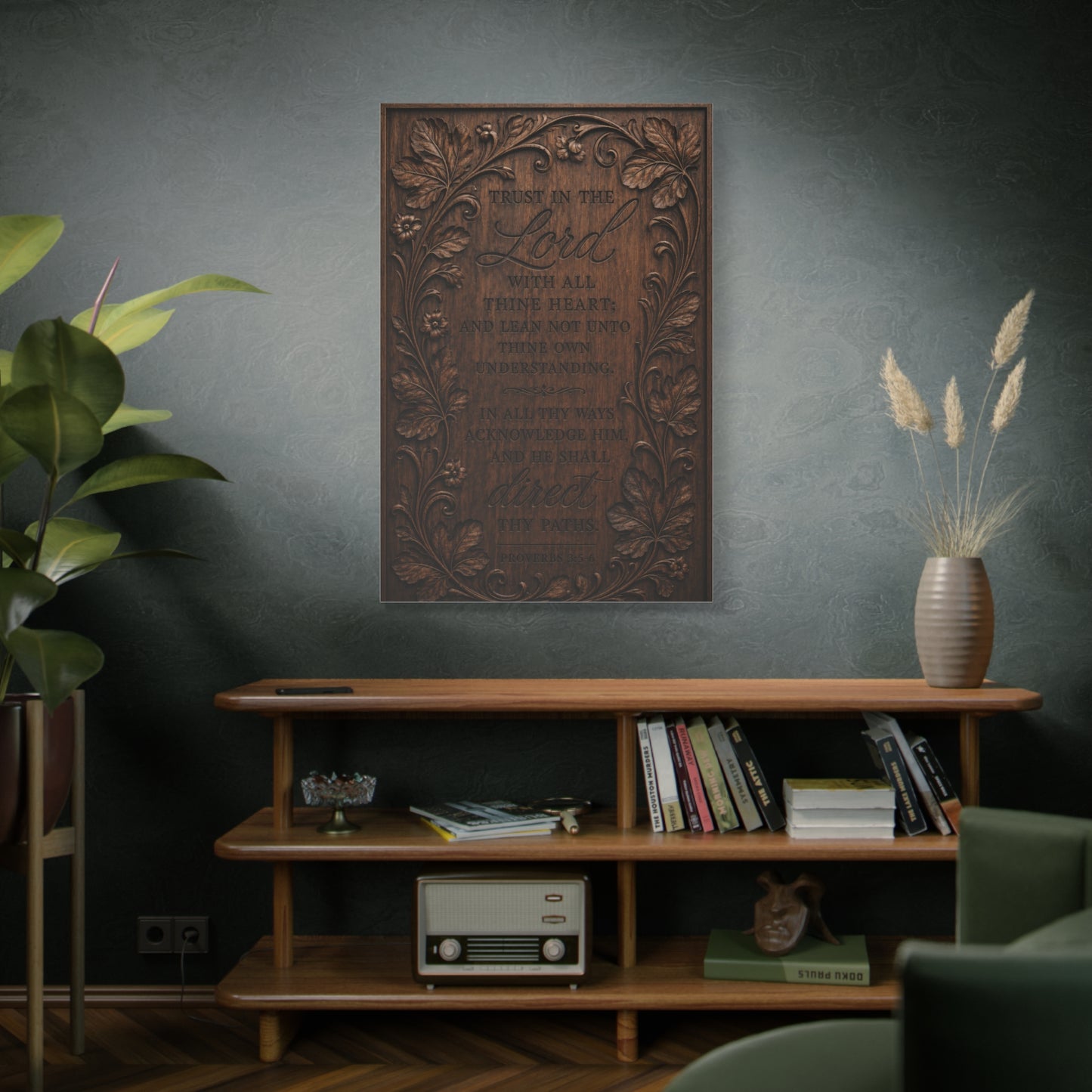 Proverbs Heirloom Wood Scripture Wall Art & Canvas Print