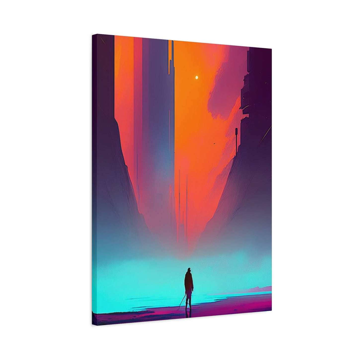 Abstract Alone Jesus Spiritual Christianity Wall Art & Canvas Prints