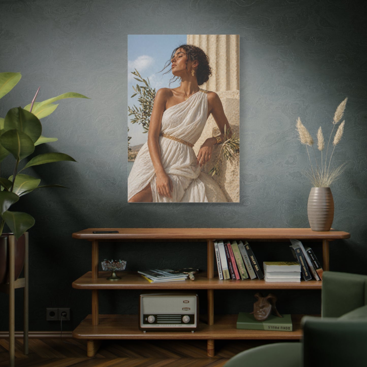 Contemporary Greek Goddess Portrait Wall Art & Canvas Print