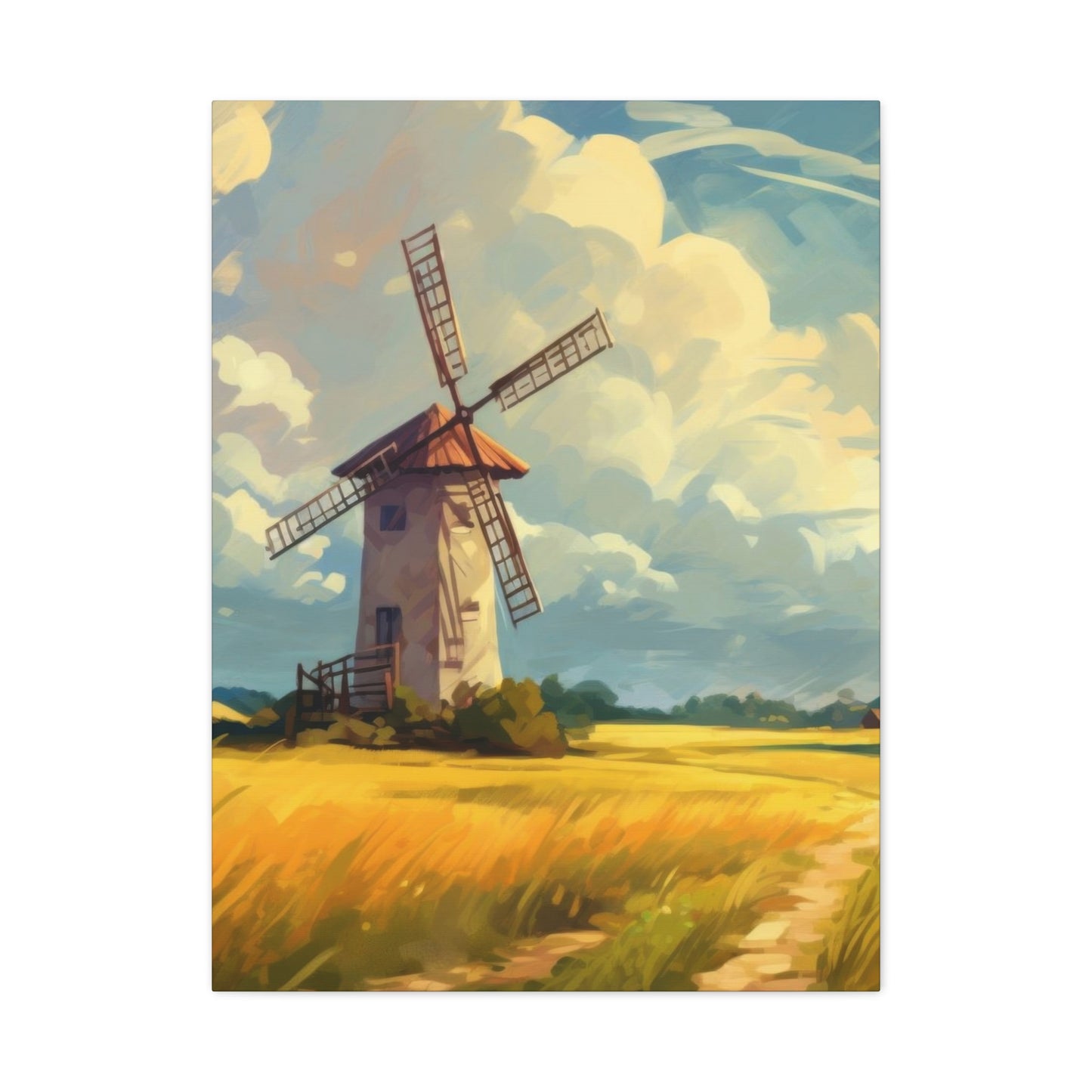 Windmill Countryside Wall Art & Canvas Prints