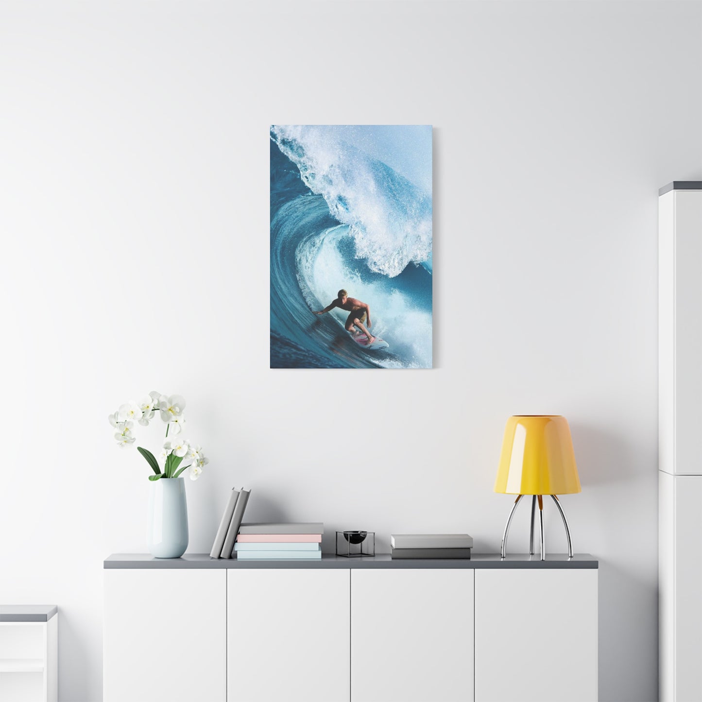 Large Surfing Wave Wall Art & Canvas Prints