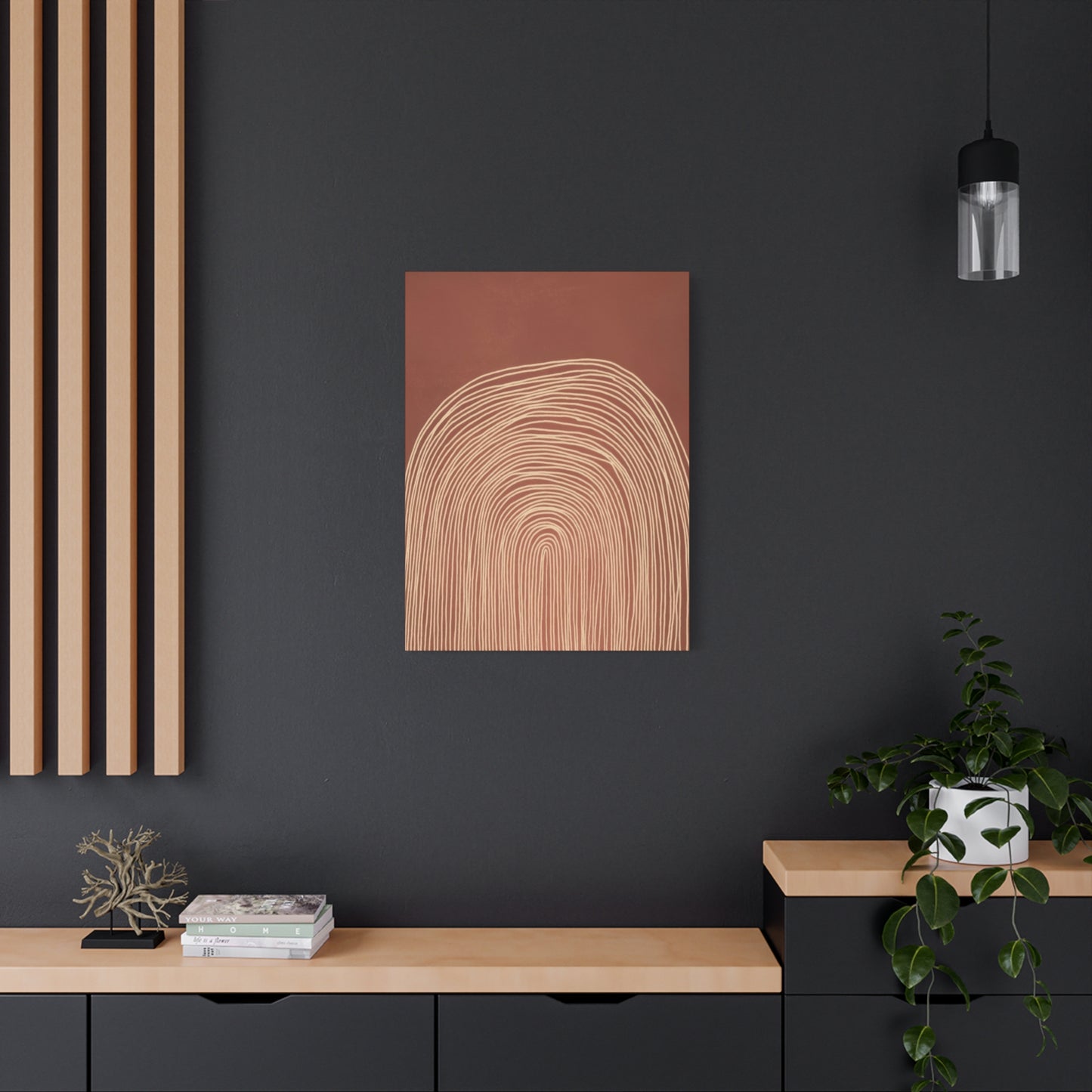 Abstract Concentrix Curves Earth Tones Wall Art & Canvas Prints