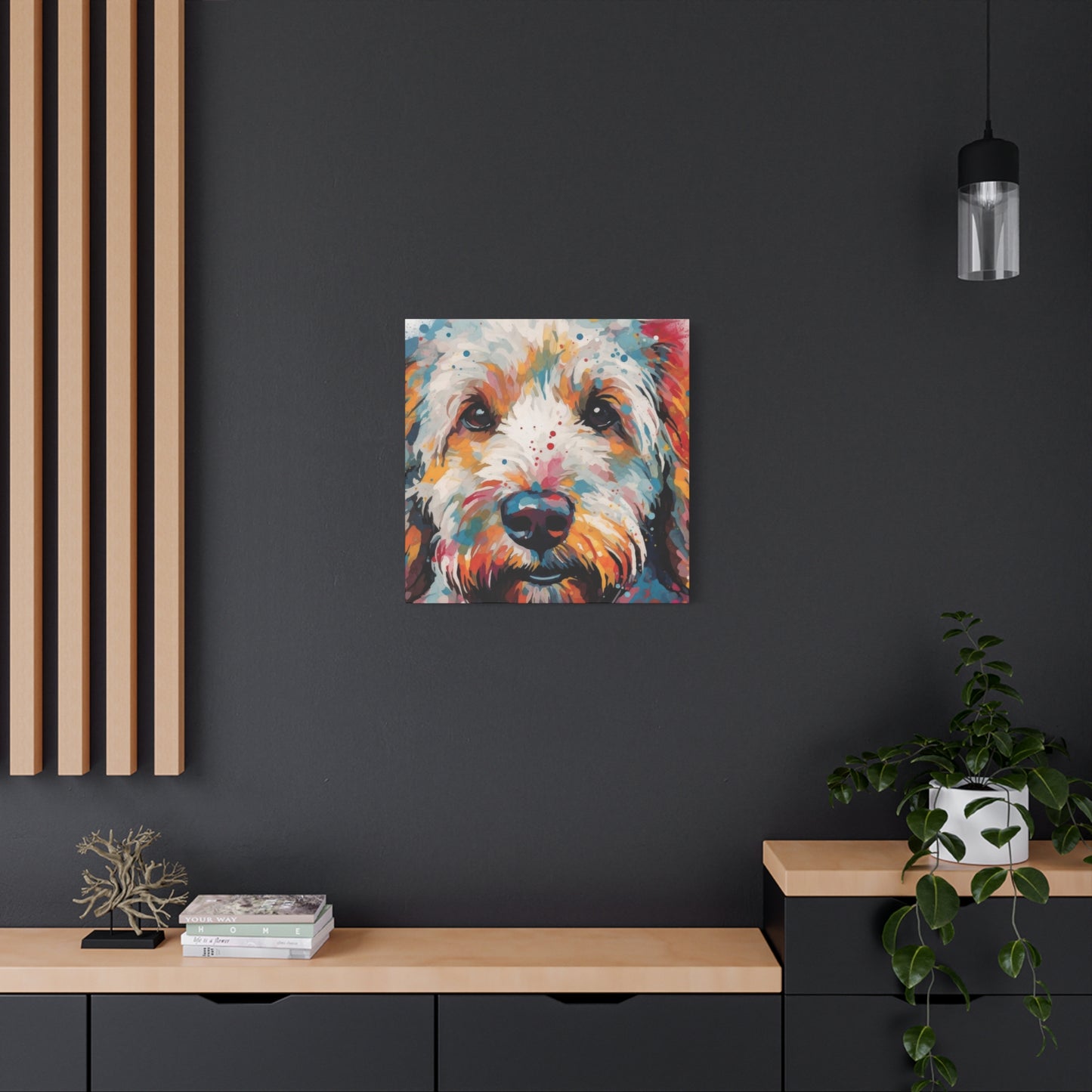Labradoodle Colorful Wall Art & Canvas Prints