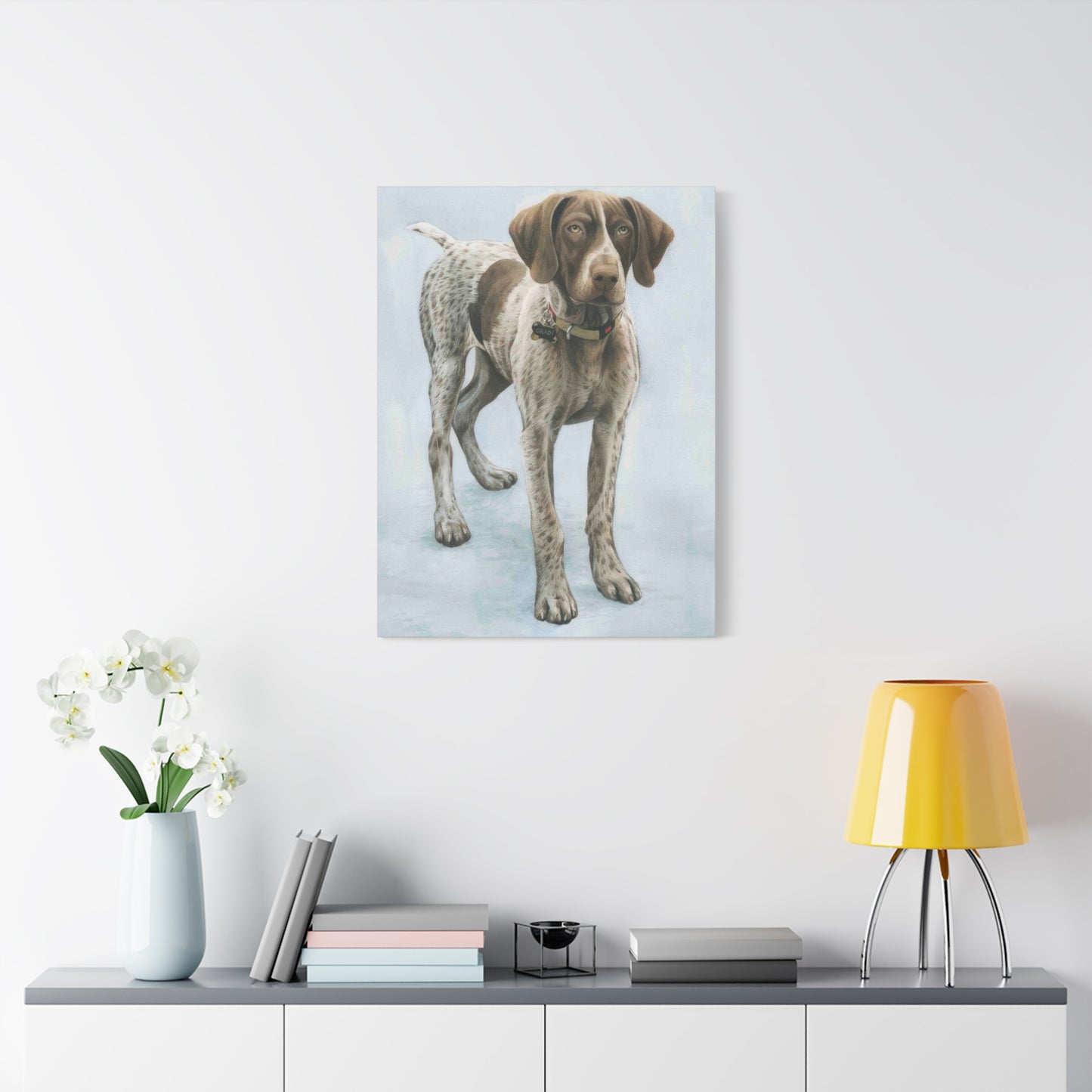 Grace Pop Dog Portrait Wall Art & Canvas Prints