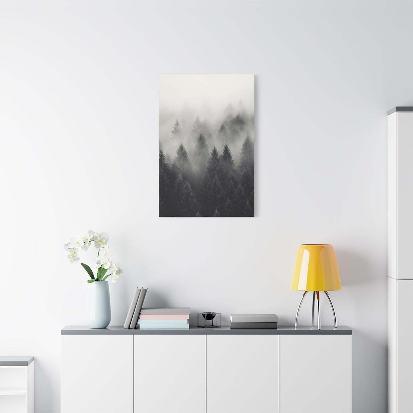 Forest Fog Grey Wall Art & Canvas Prints