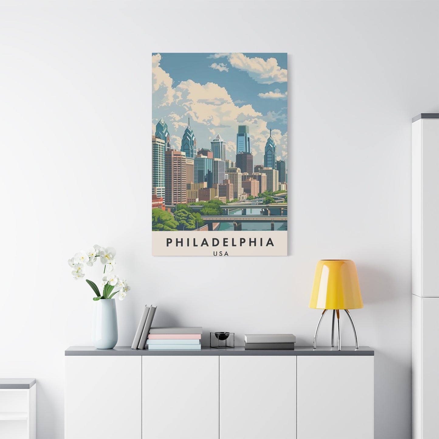 Bright Sunny Day In Philadelphia Wall Art & Canvas Prints