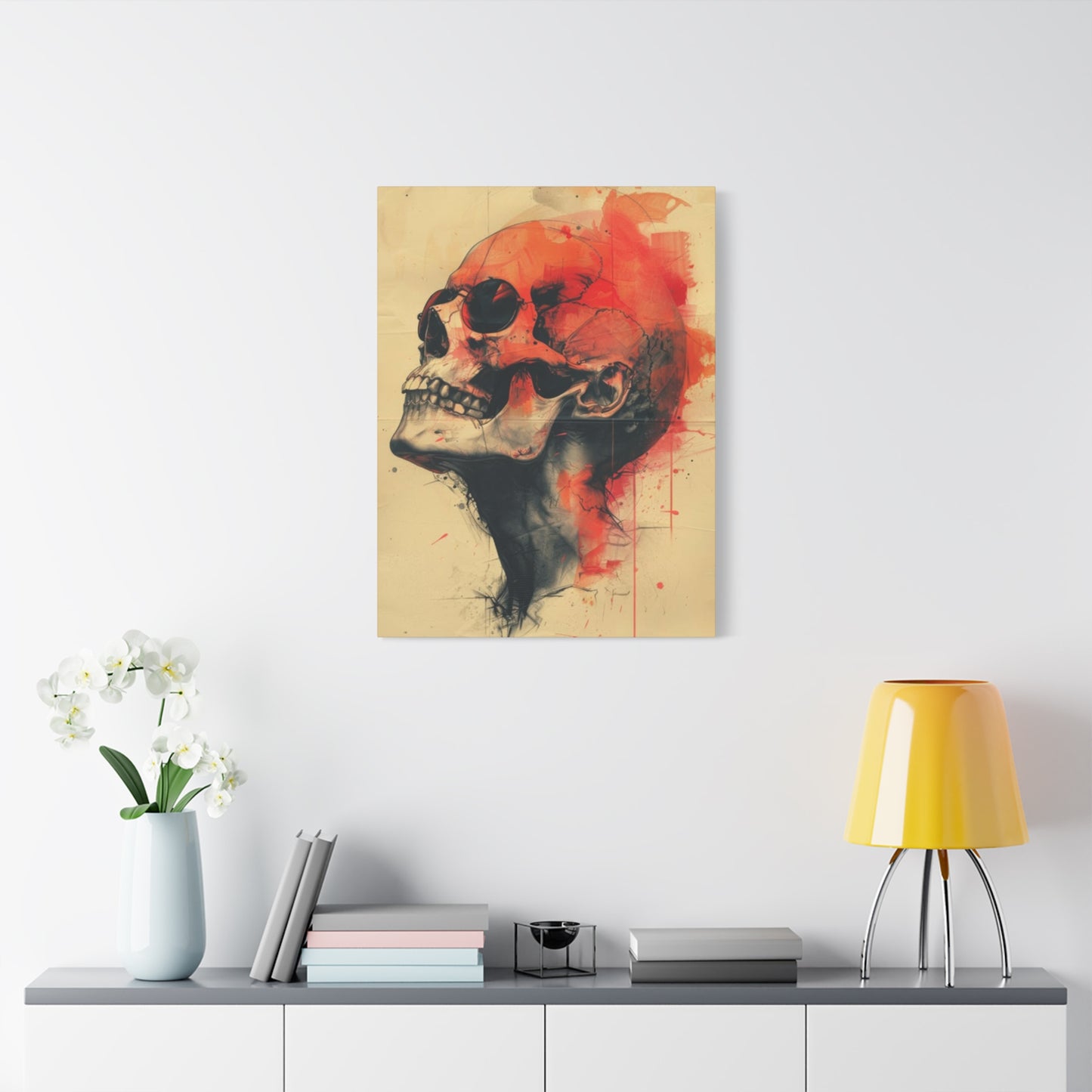 Red Skull Wall Art & Canvas Prints