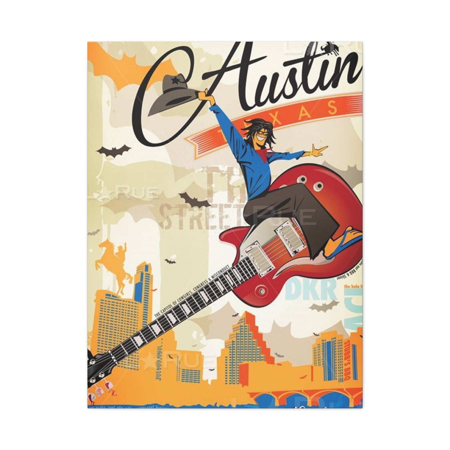 Austin Texas Poster Wall Art & Canvas Prints