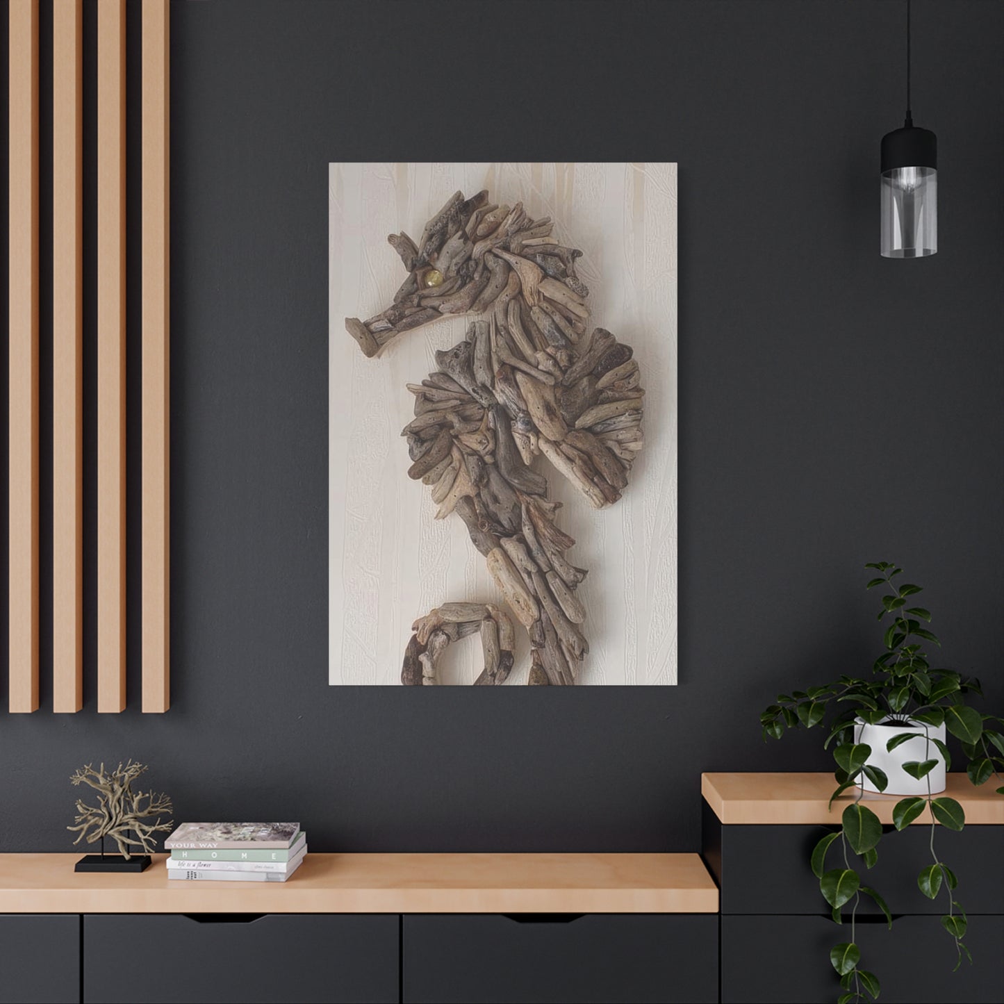 Driftwood Seahorse Wall Art & Canvas Prints