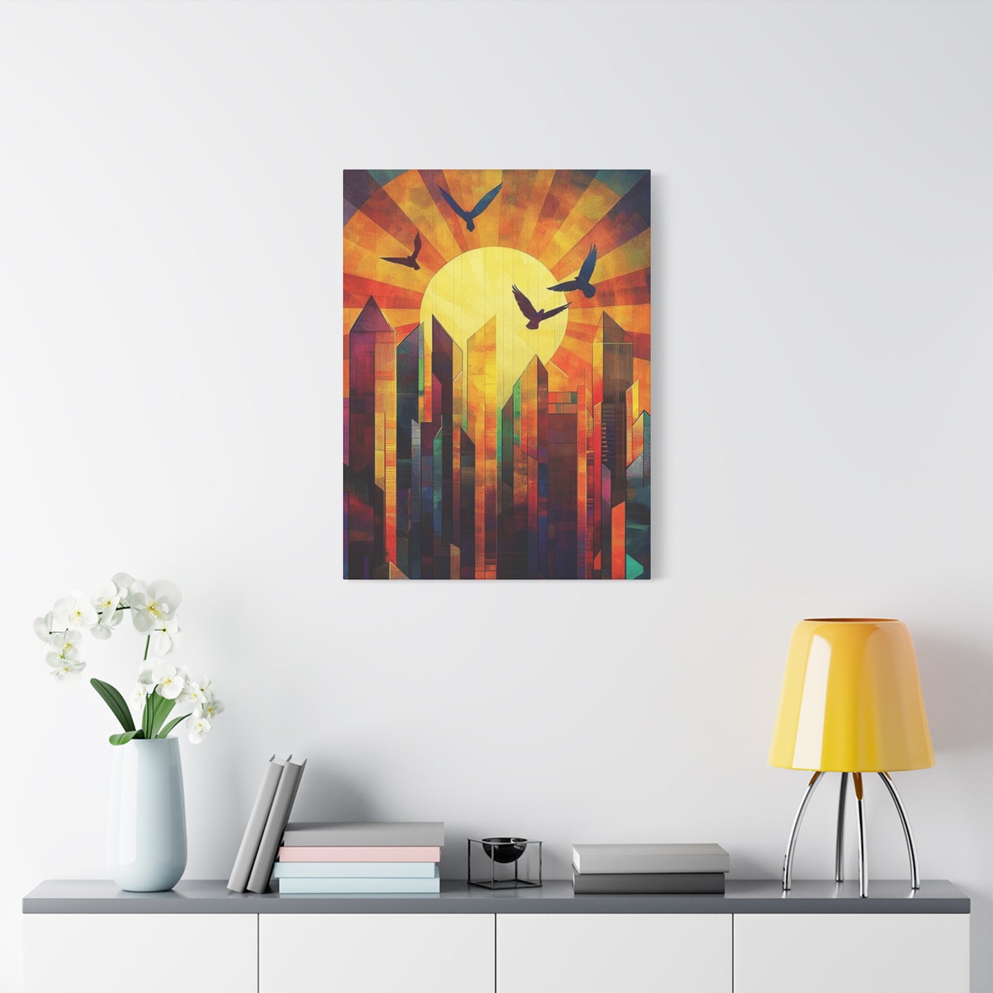 Abstract Sunrise Wall Art & Canvas Prints