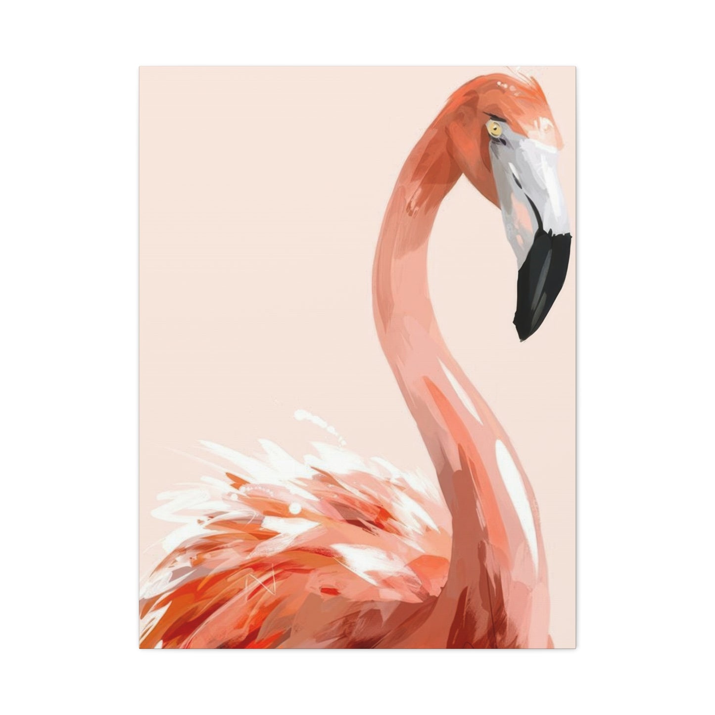 Flamingo Light Portrait Wall Art & Canvas Prints