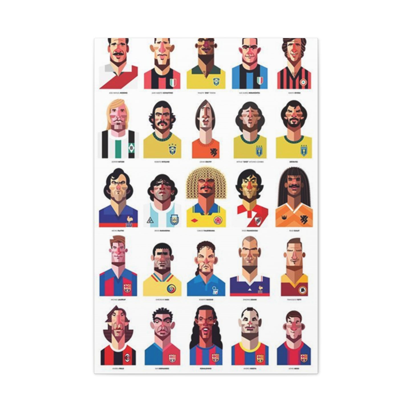 Animated Faces Of Football Wall Art & Canvas Prints