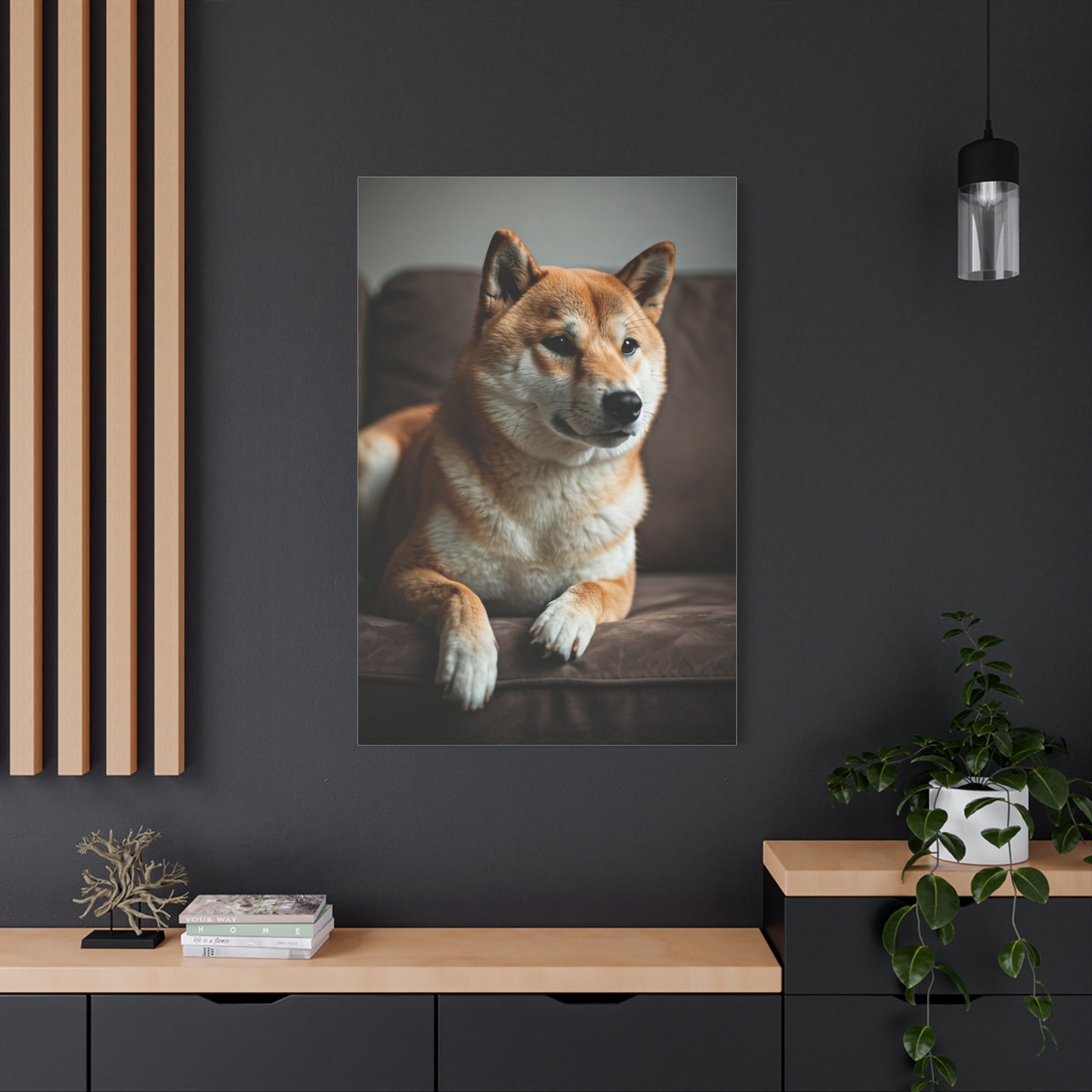 Cozy Shiba Serenity Wall Art & Canvas Print