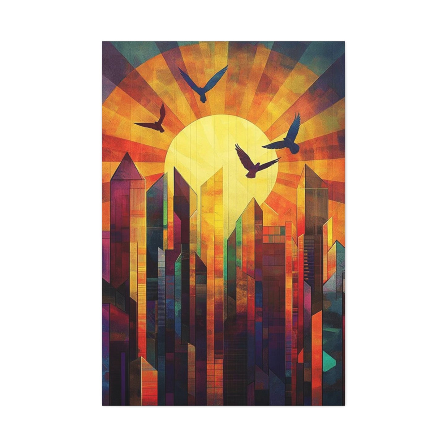Abstract Sunrise Wall Art & Canvas Prints