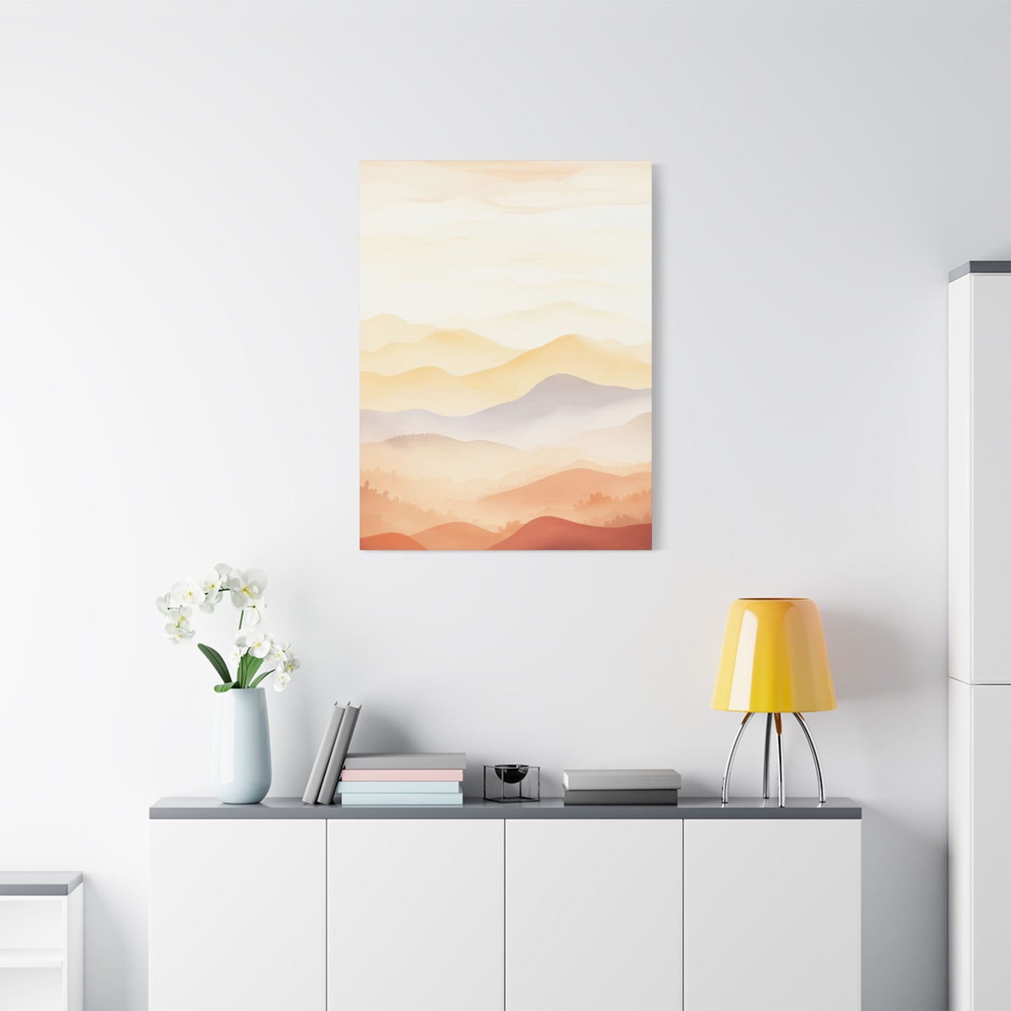 Warm Mountain Range Earth Tones Wall Art & Canvas Prints