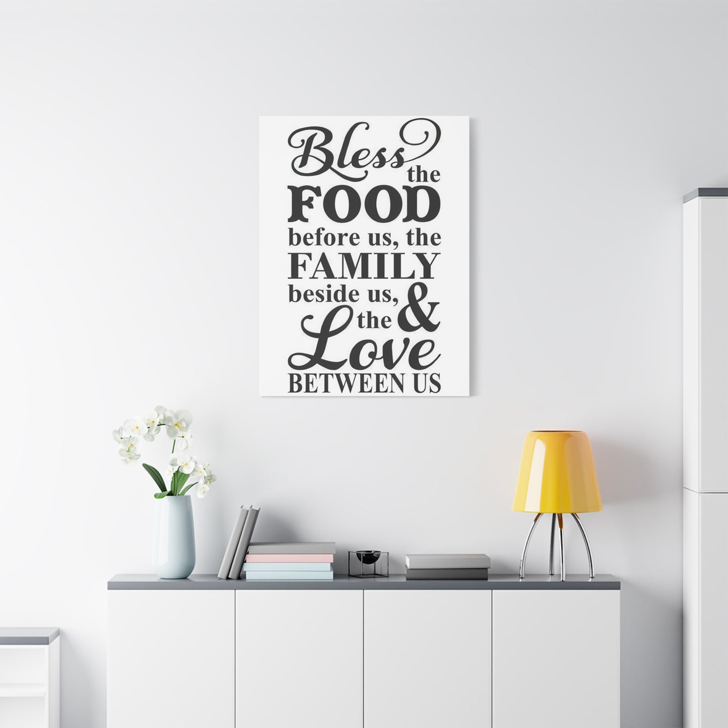Bless Food Family Love Wall Art & Canvas Prints