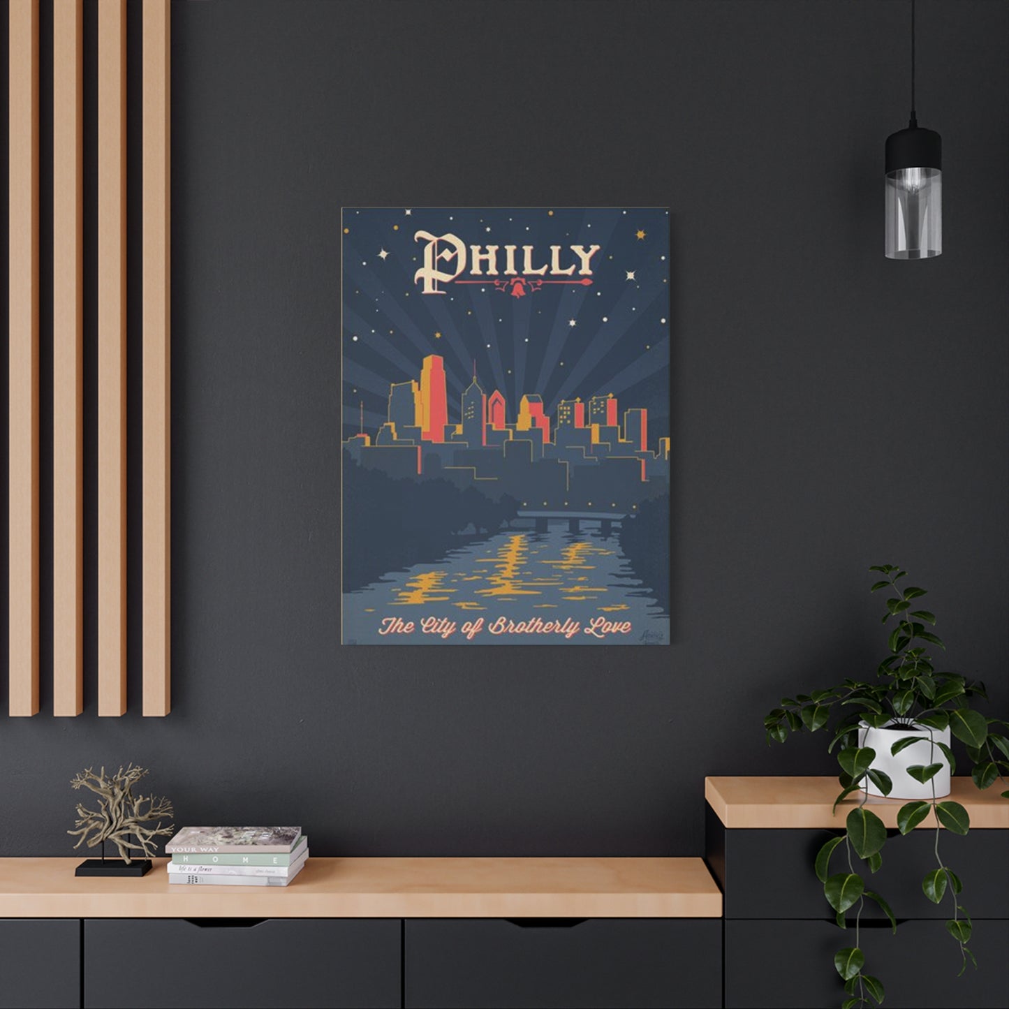 Dark City Philadelphia Poster Wall Art & Canvas Prints