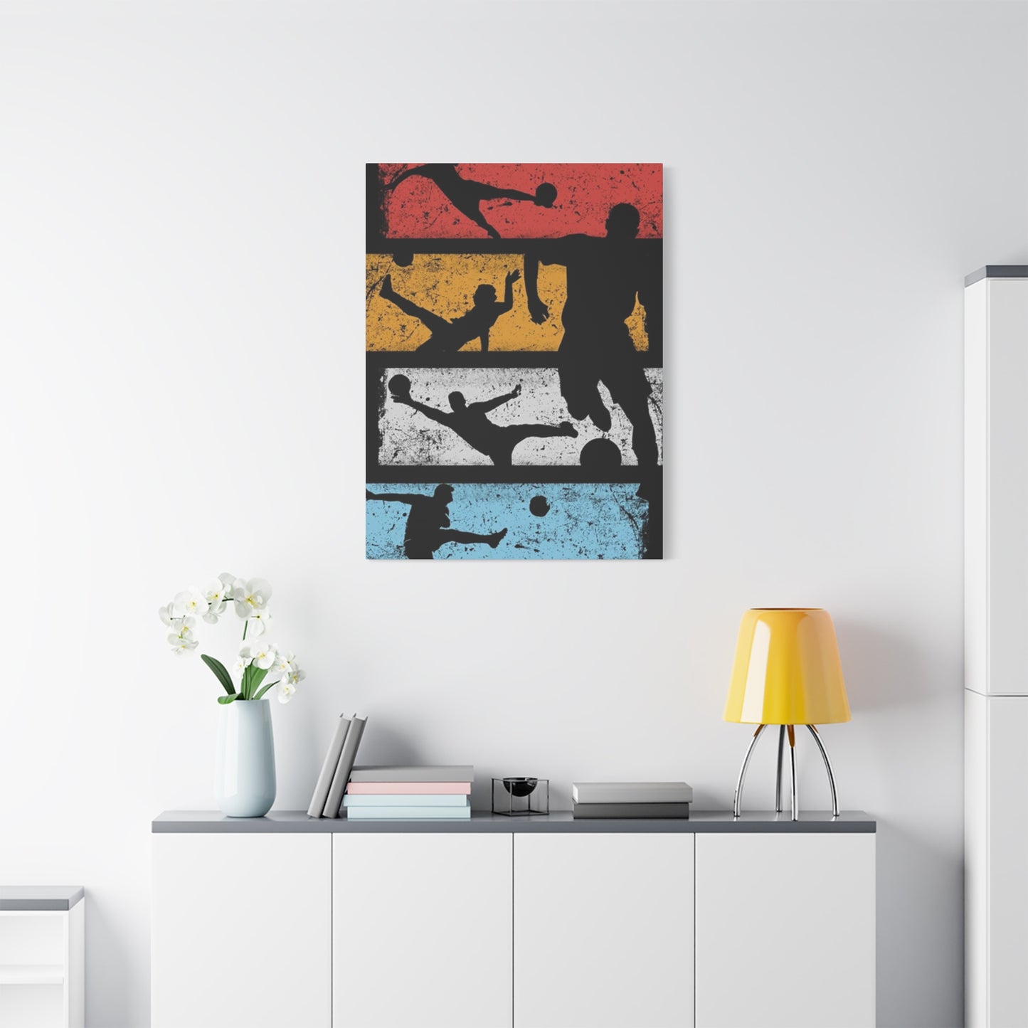 Silhouettes Of Football Wall Art & Canvas Prints