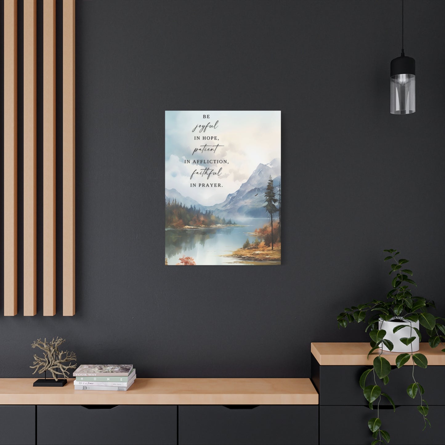 Mountain And Scripture Wall Art & Canvas Prints