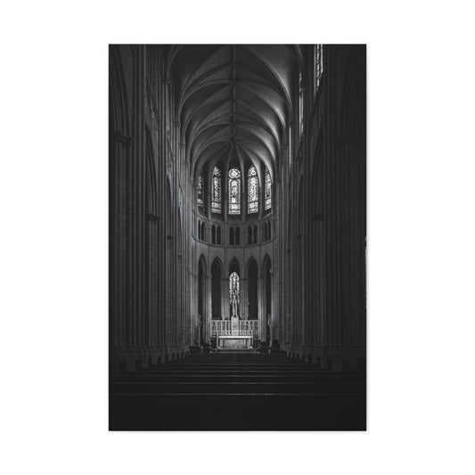 Gothic Cathedral Nave Light Wall Art & Canvas Prints