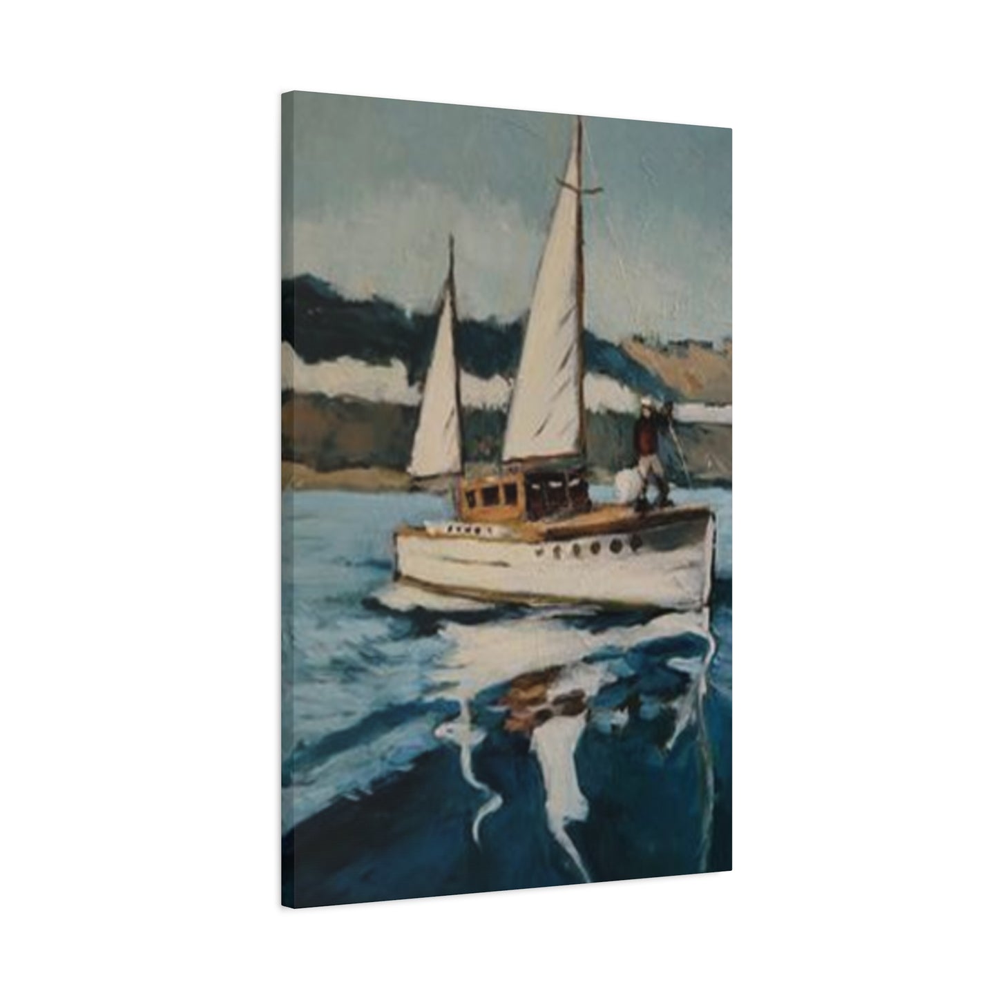 White Sailing Ship Poster Wall Art & Canvas Prints
