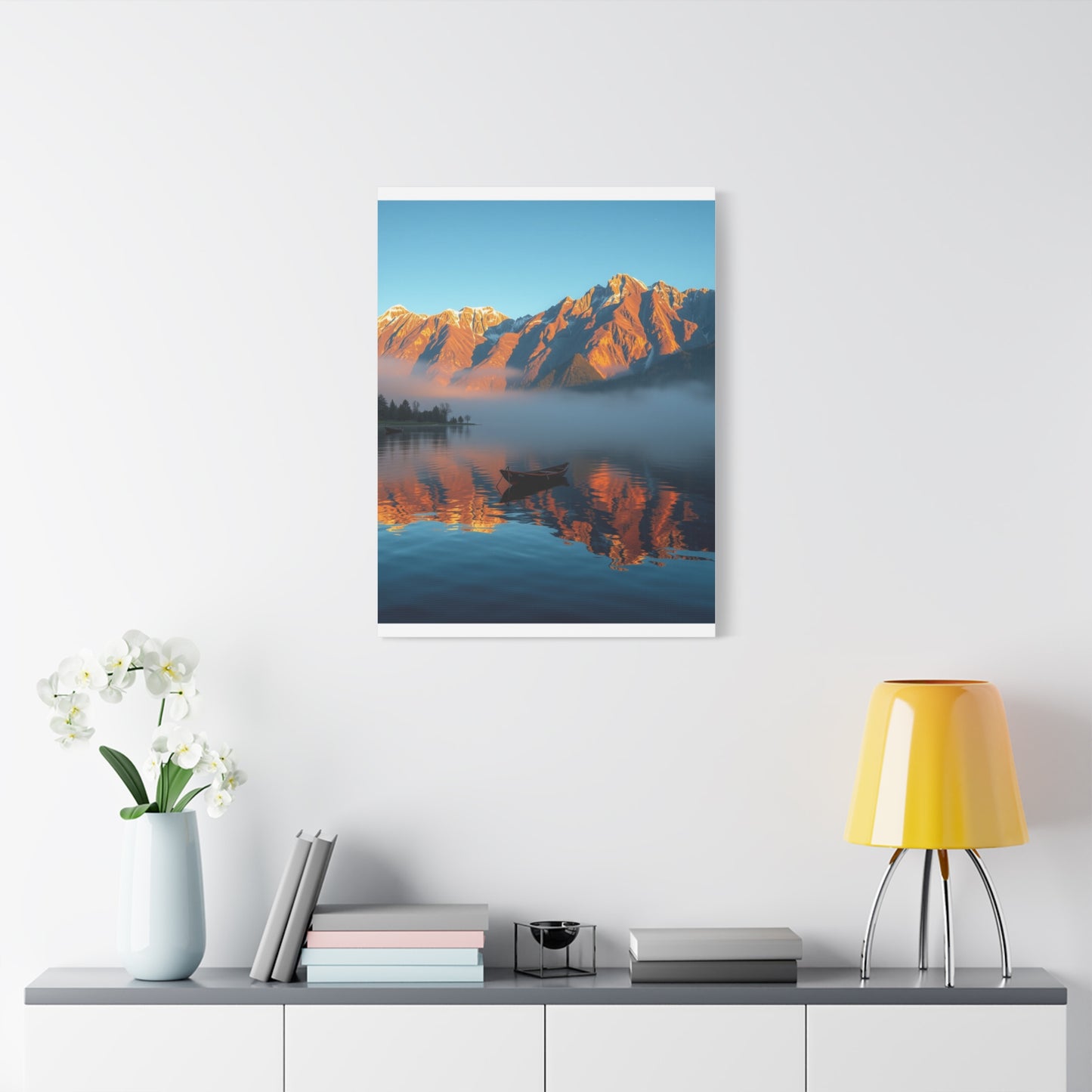 Premium Lake Canvas Print: Tranquil Waters Wall Decor