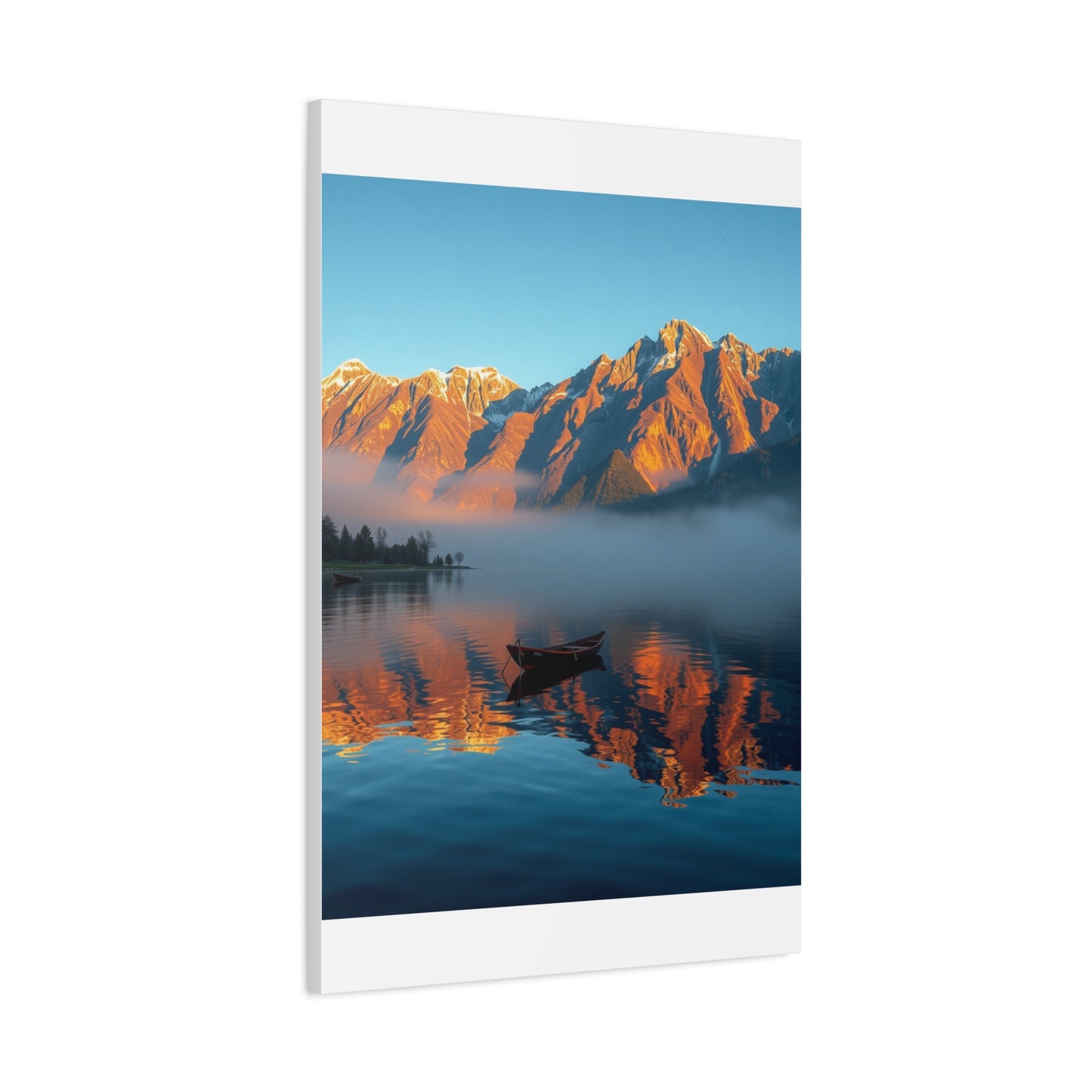 Premium Lake Canvas Print: Tranquil Waters Wall Decor