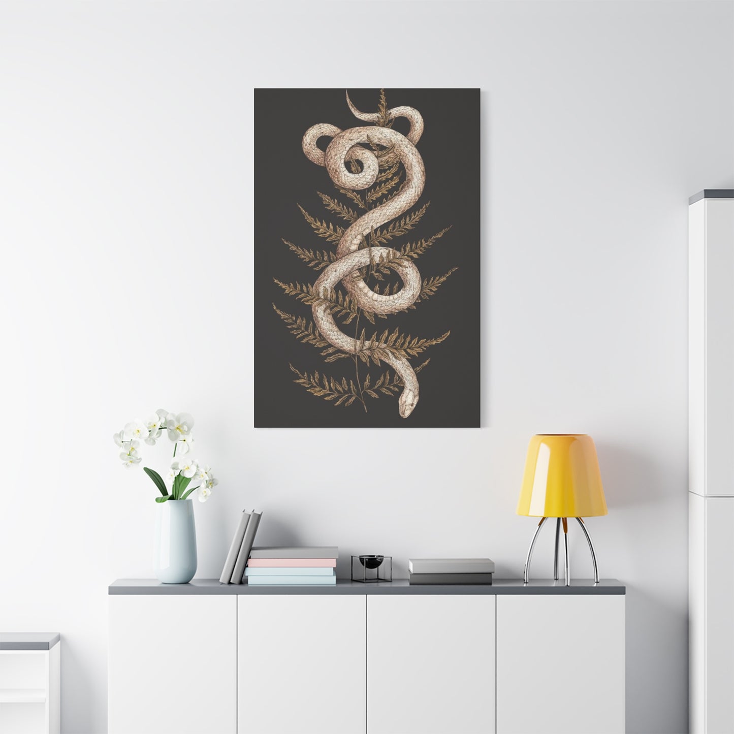 White Snake Wall Art & Canvas Prints