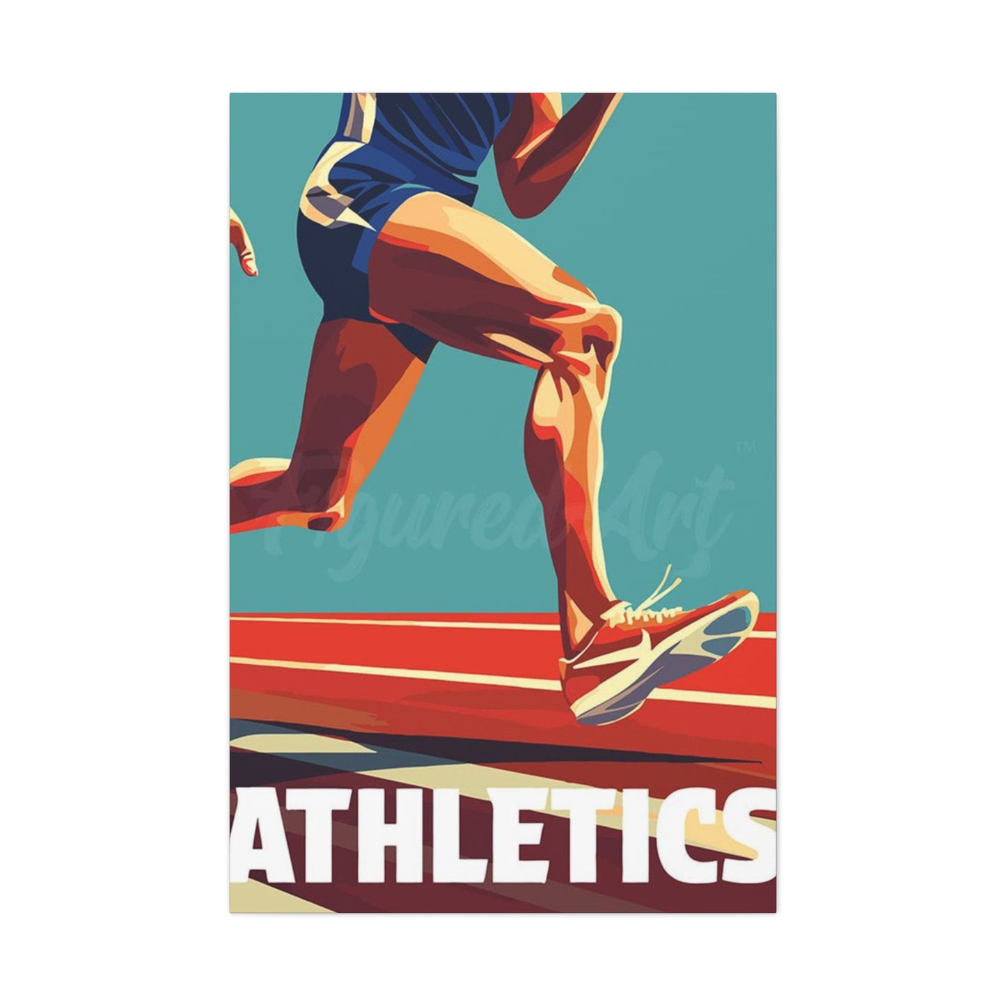 Abstract Athletics Running Wall Art & Canvas Prints