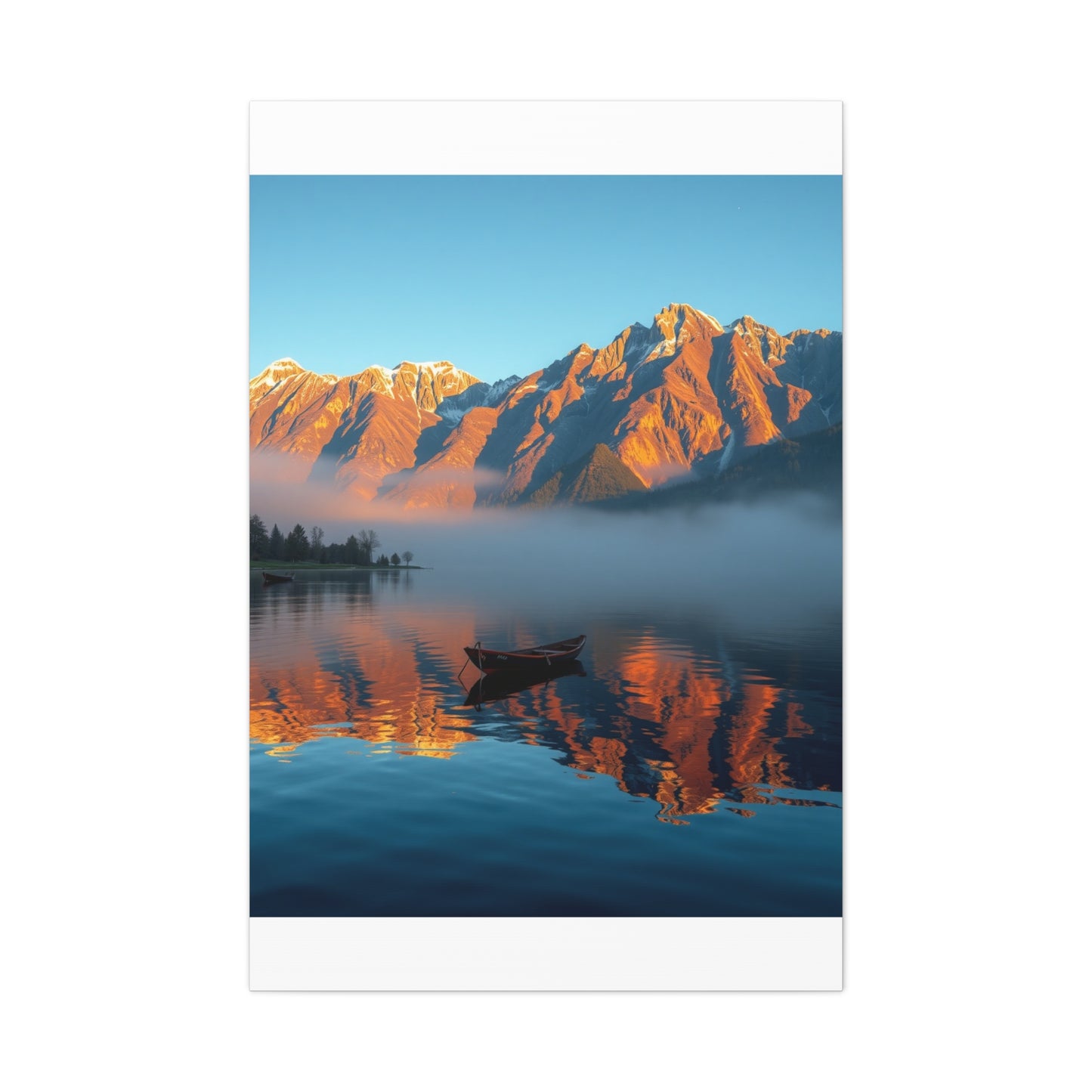 Premium Lake Canvas Print: Tranquil Waters Wall Decor