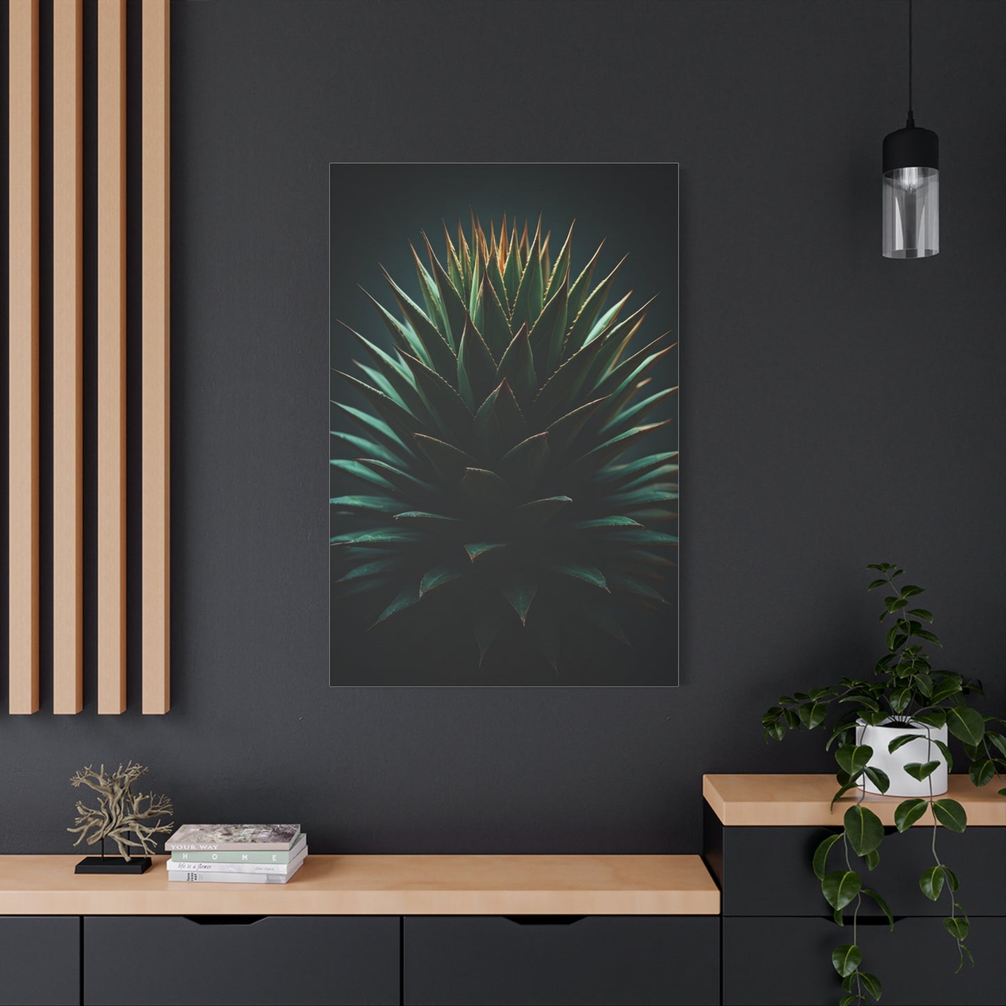Desert Radiance Agave Sculpture Wall Art & Canvas Prints